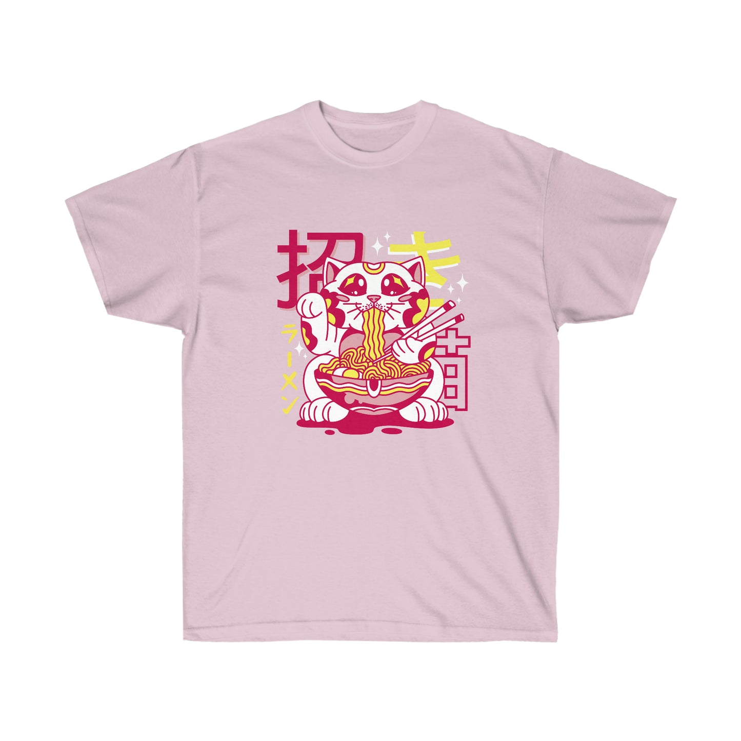 Kawaii Aesthetic Cute Catmane Ramen T-Shirt