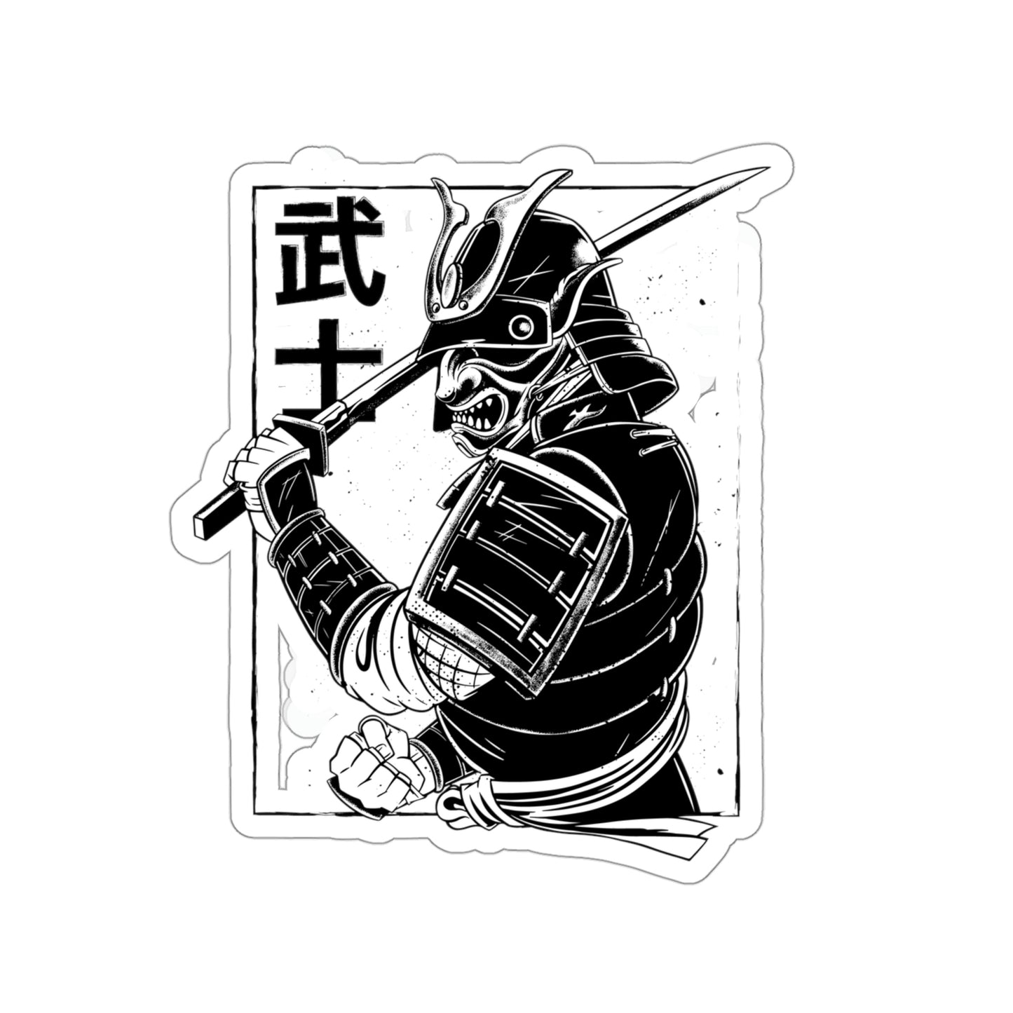 Japanese Aesthetic Japan Samurai Graphic Sticker