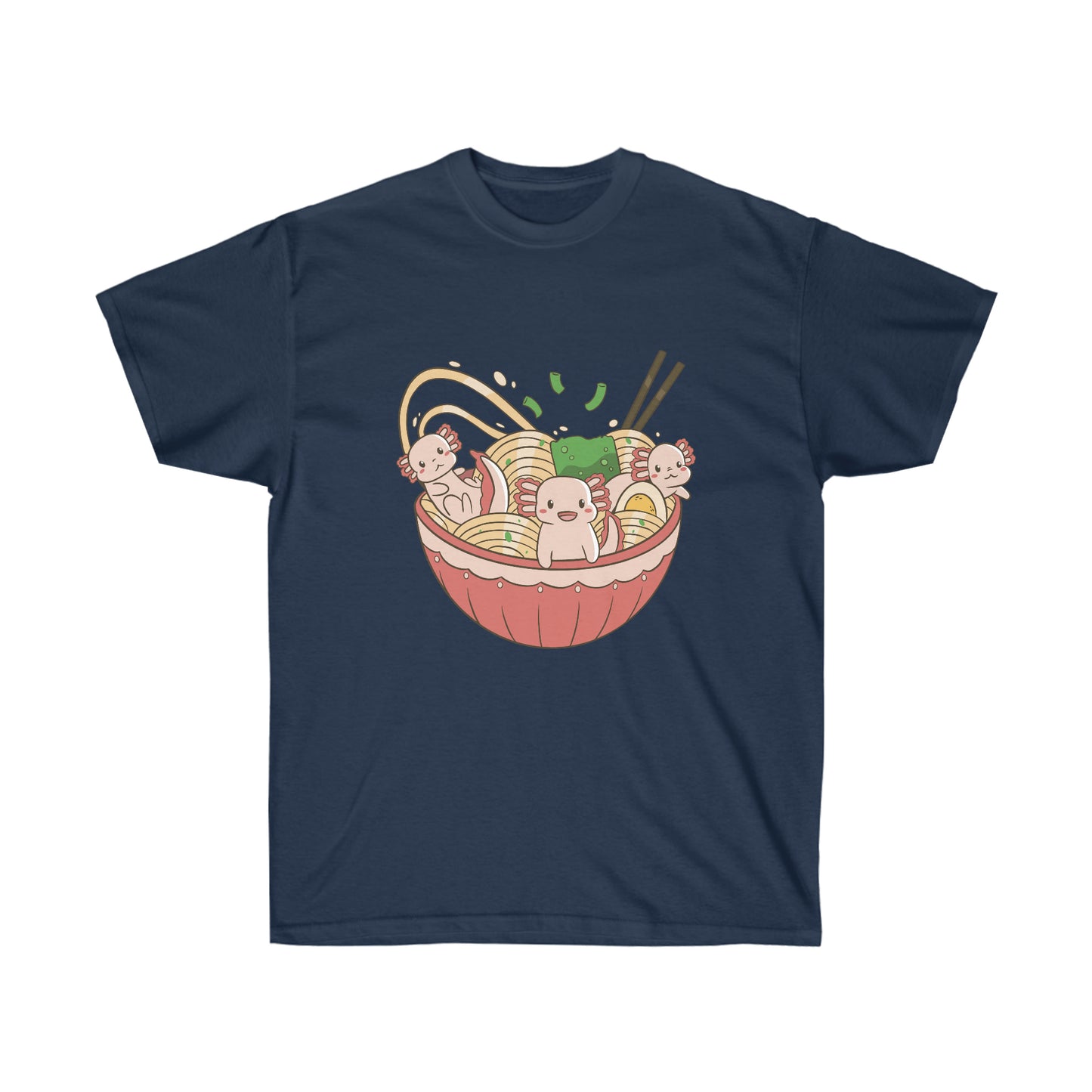 Kawaii Aesthetic, Yami Kawaii Cute Axolotls in Ramen T-Shirt