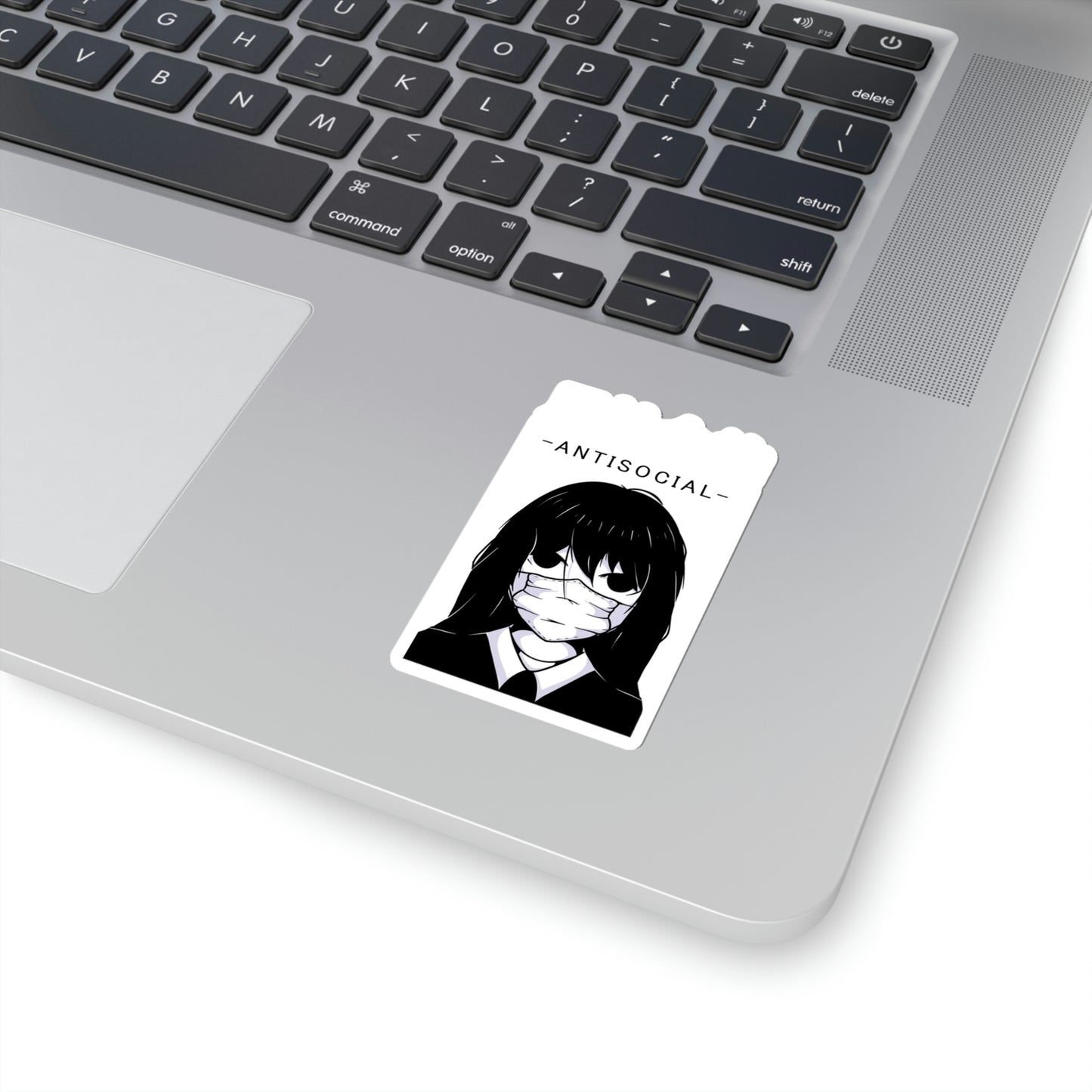 Antisocial, Japanese Aesthetic, Goth Aesthetic Sticker