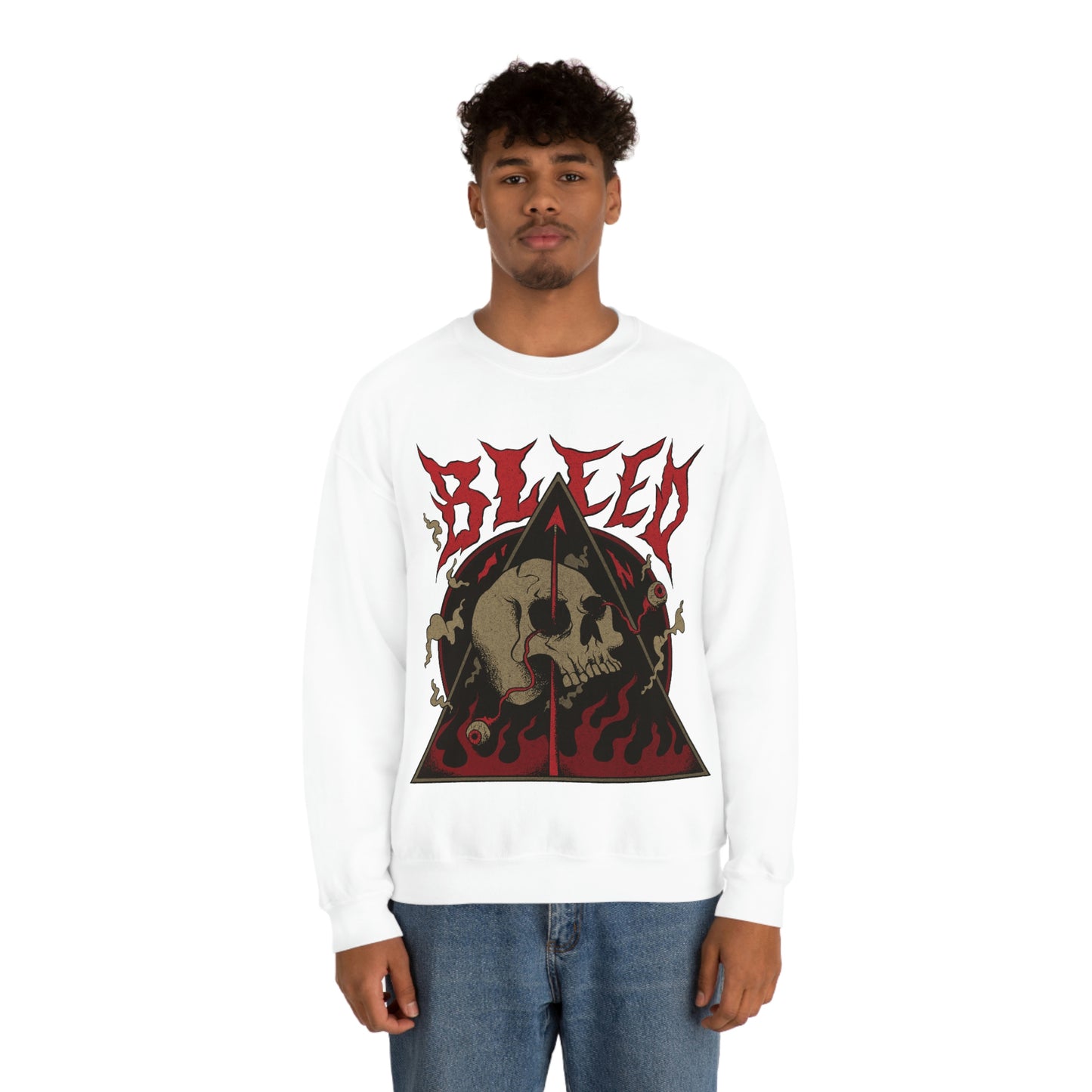 SKULL METAL BAND Goth Aesthetic Sweatshirt