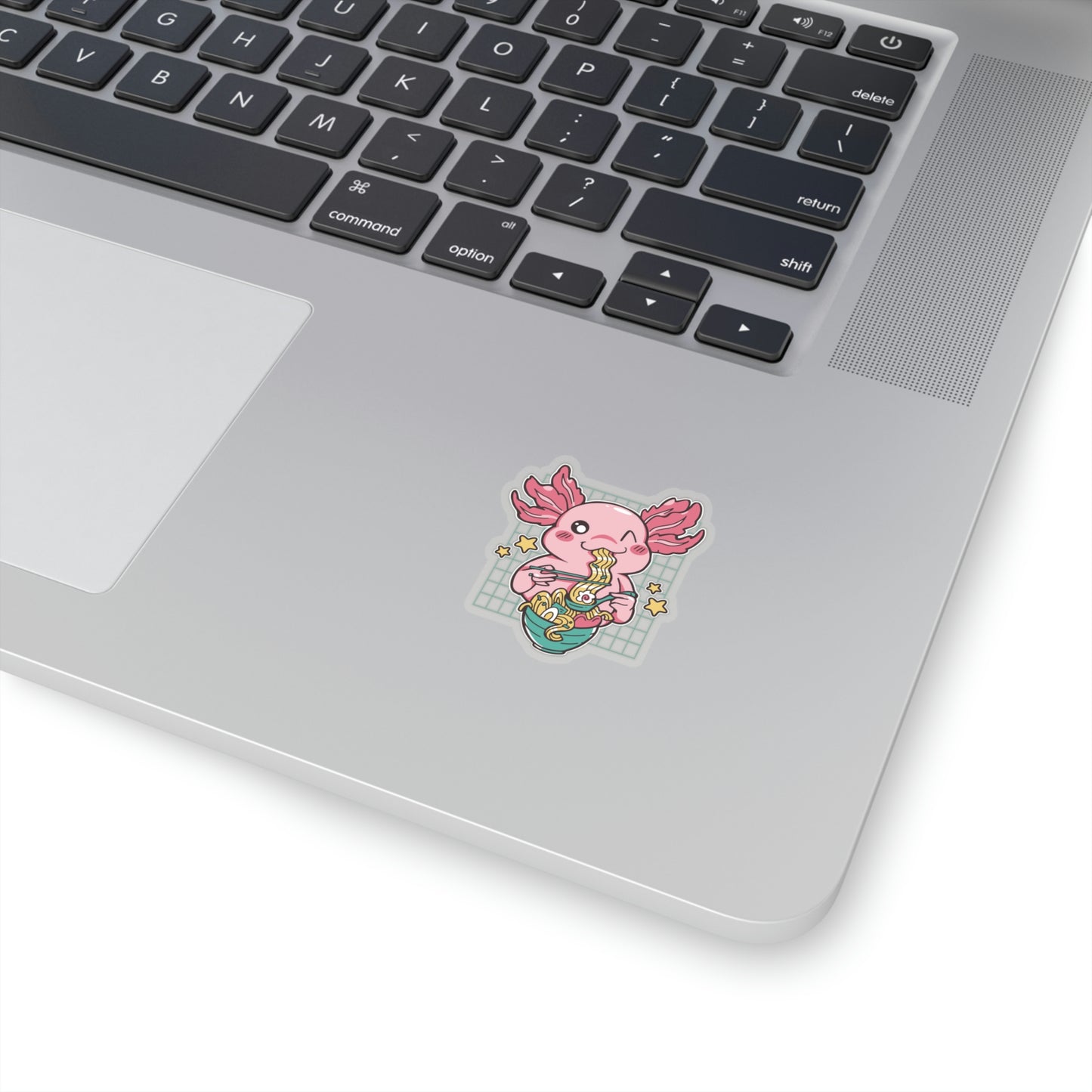 Cute Axolotl Eating Ramen Pastel Kawaii Aesthetic, Yami Kawaii, Japanese Aesthetic Otaku Sticker