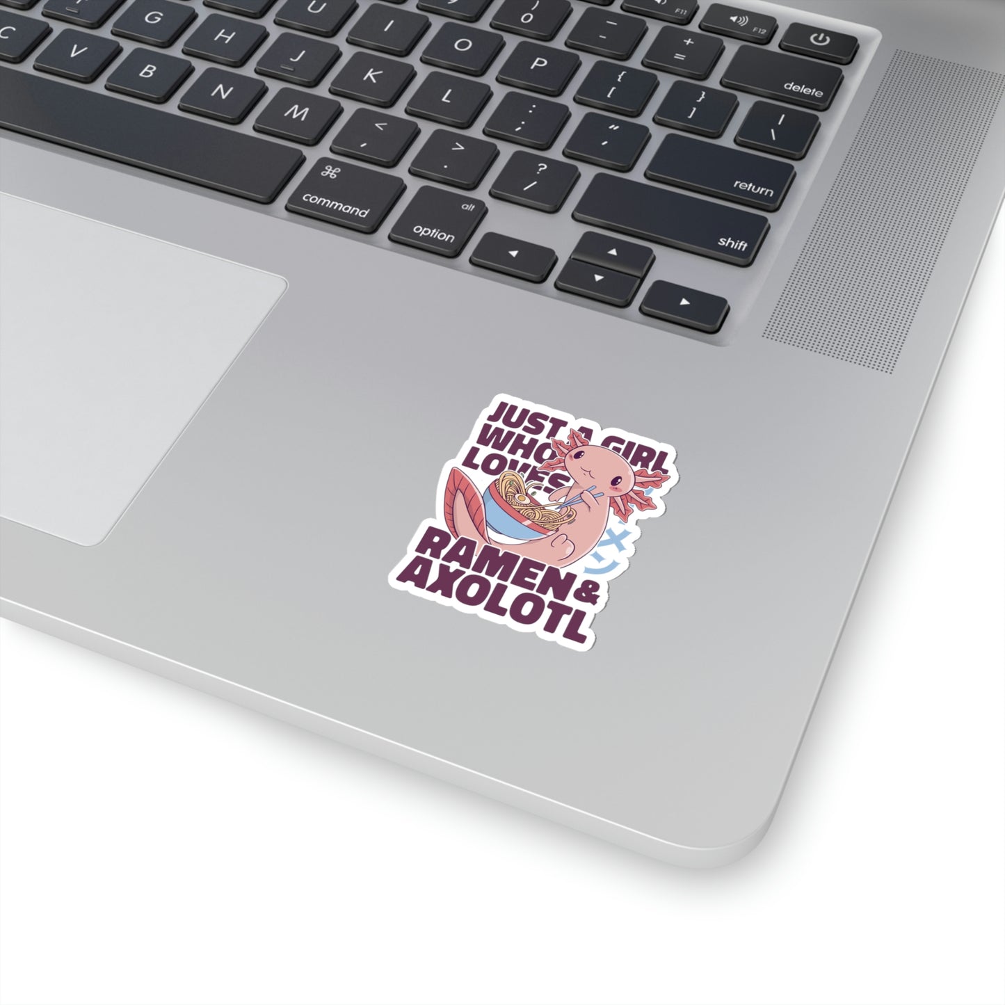 Kawaii Aesthetic Just A Girl Who Loves Ramen & Axolotl Sticker