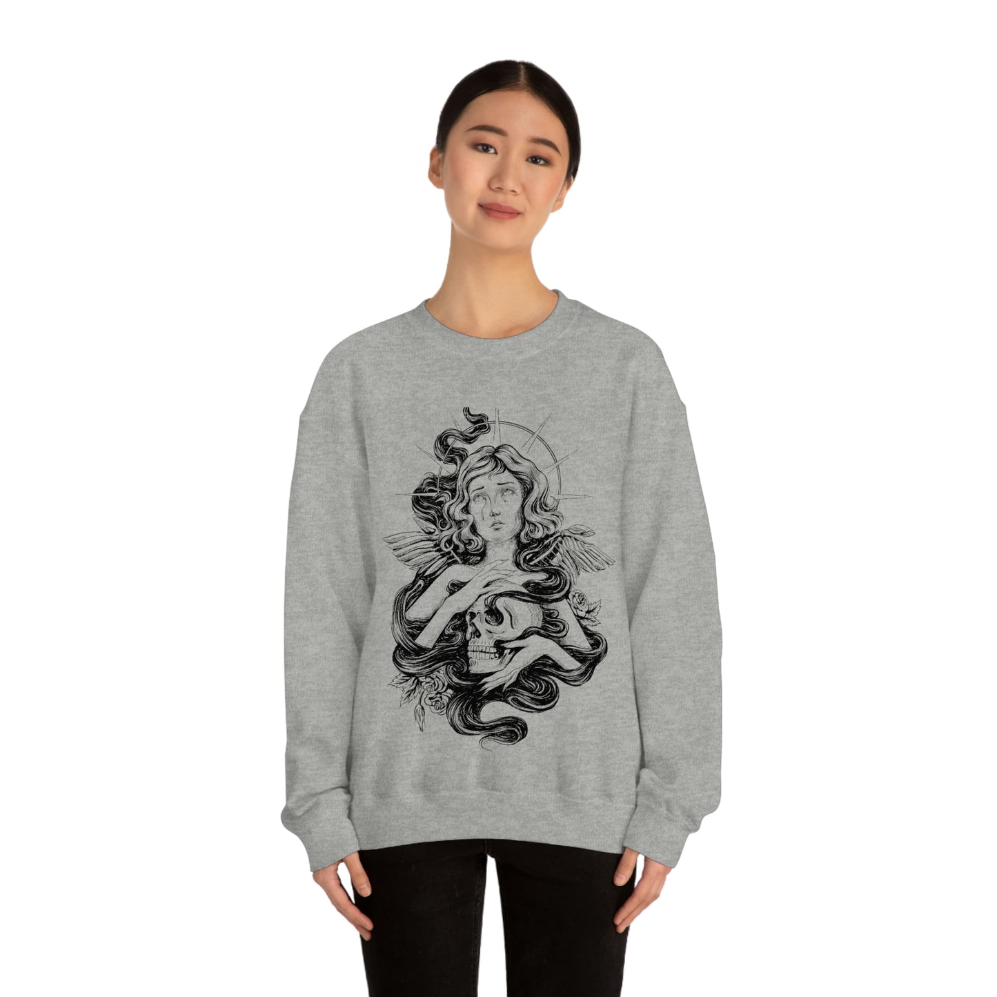 Dark Aesthetic Crying Women Sweatshirt