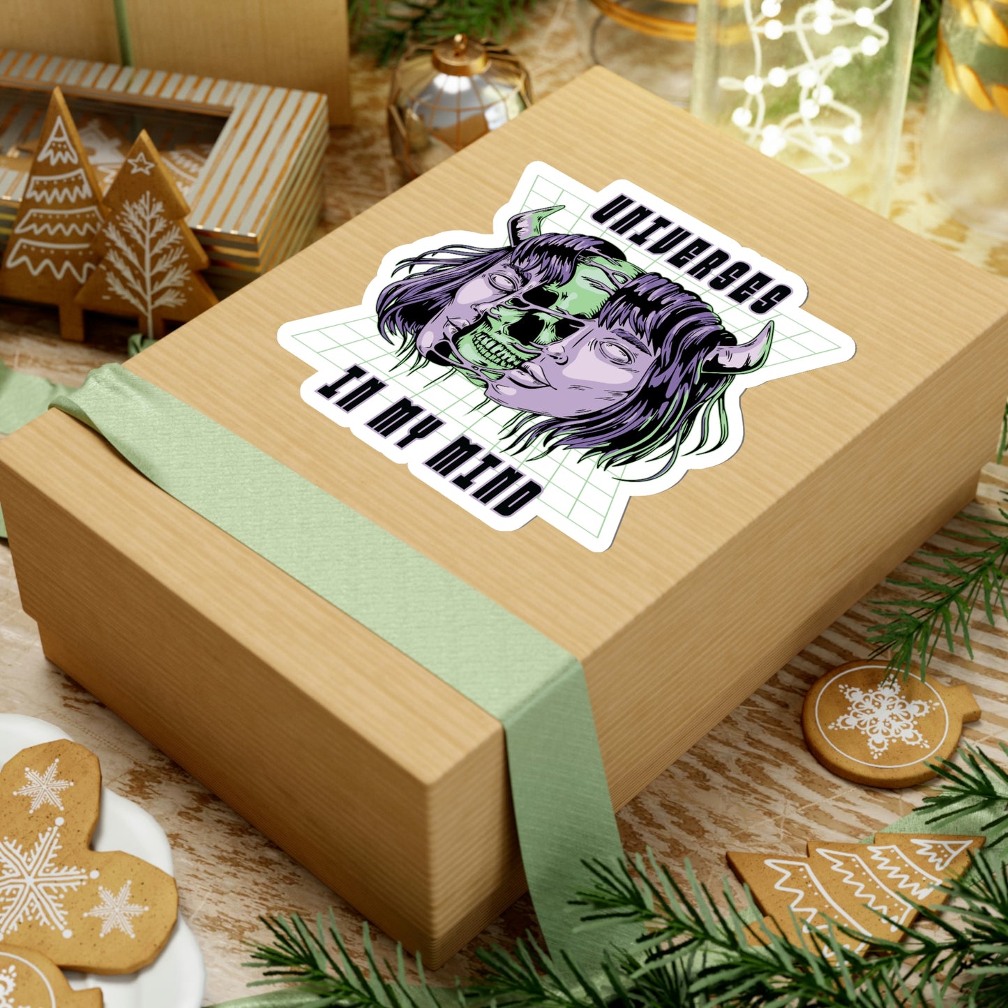 Universes In My Mind Pastel Goth Aesthetic Cyber Sticker