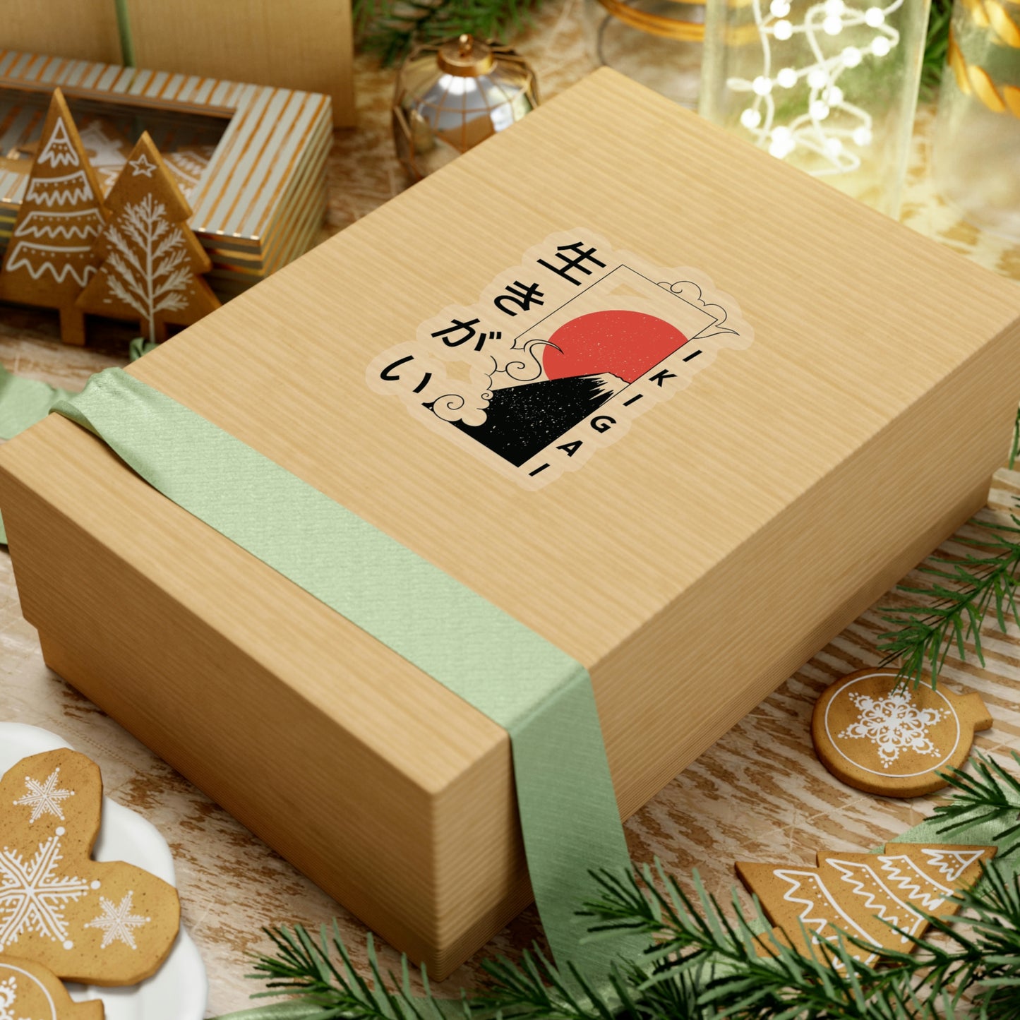 Japanese Aesthetic Ikigai Graphic Sticker