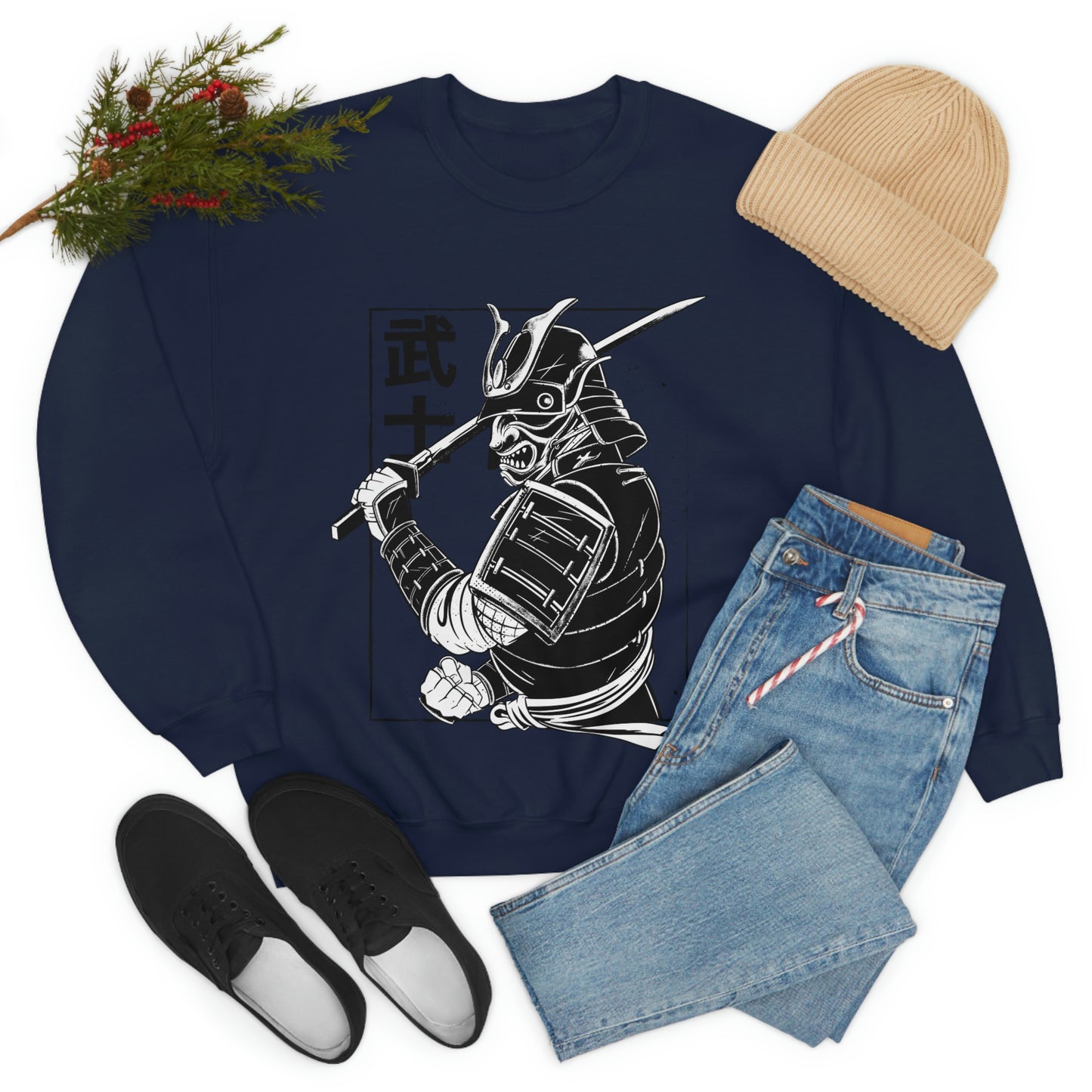 Japanese Aesthetic Japan Samurai Graphic Sweatshirt