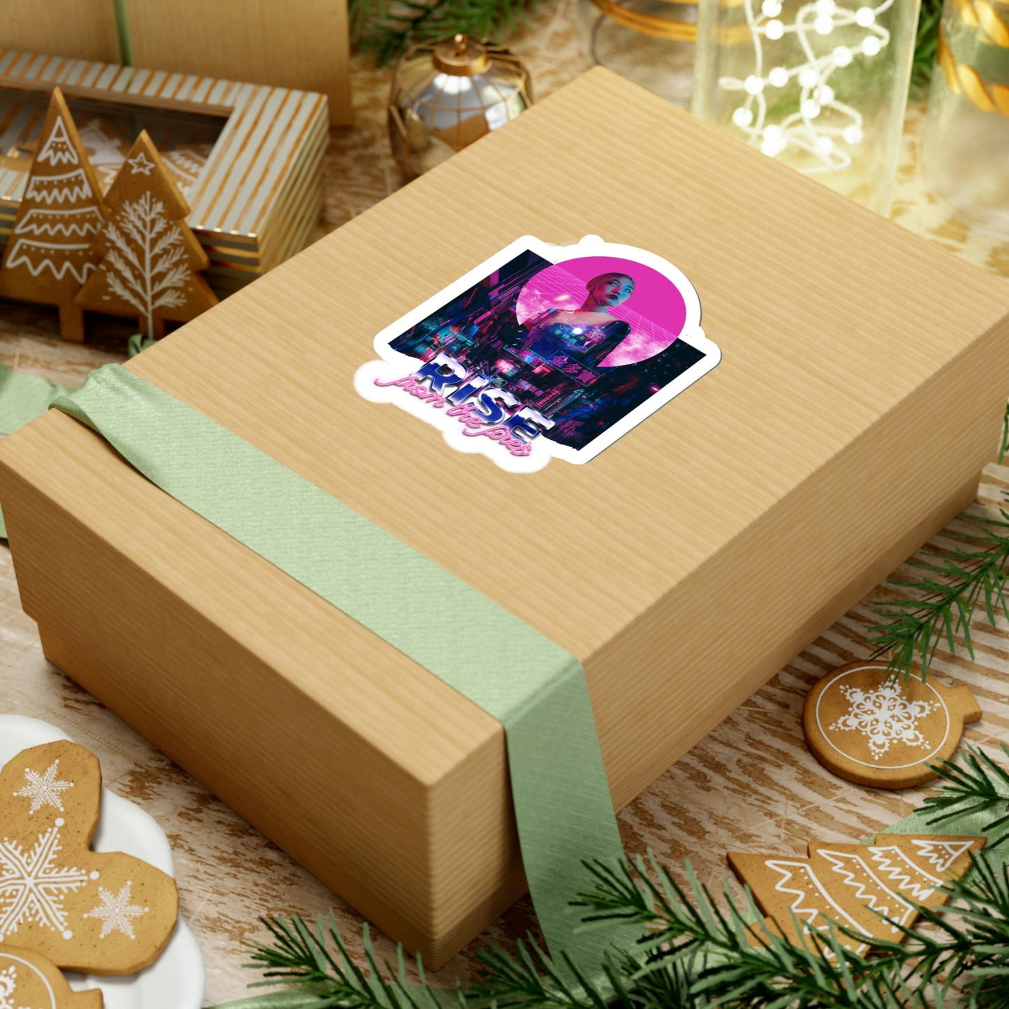 Japanese Aesthetic Girl 80's runner Sticker