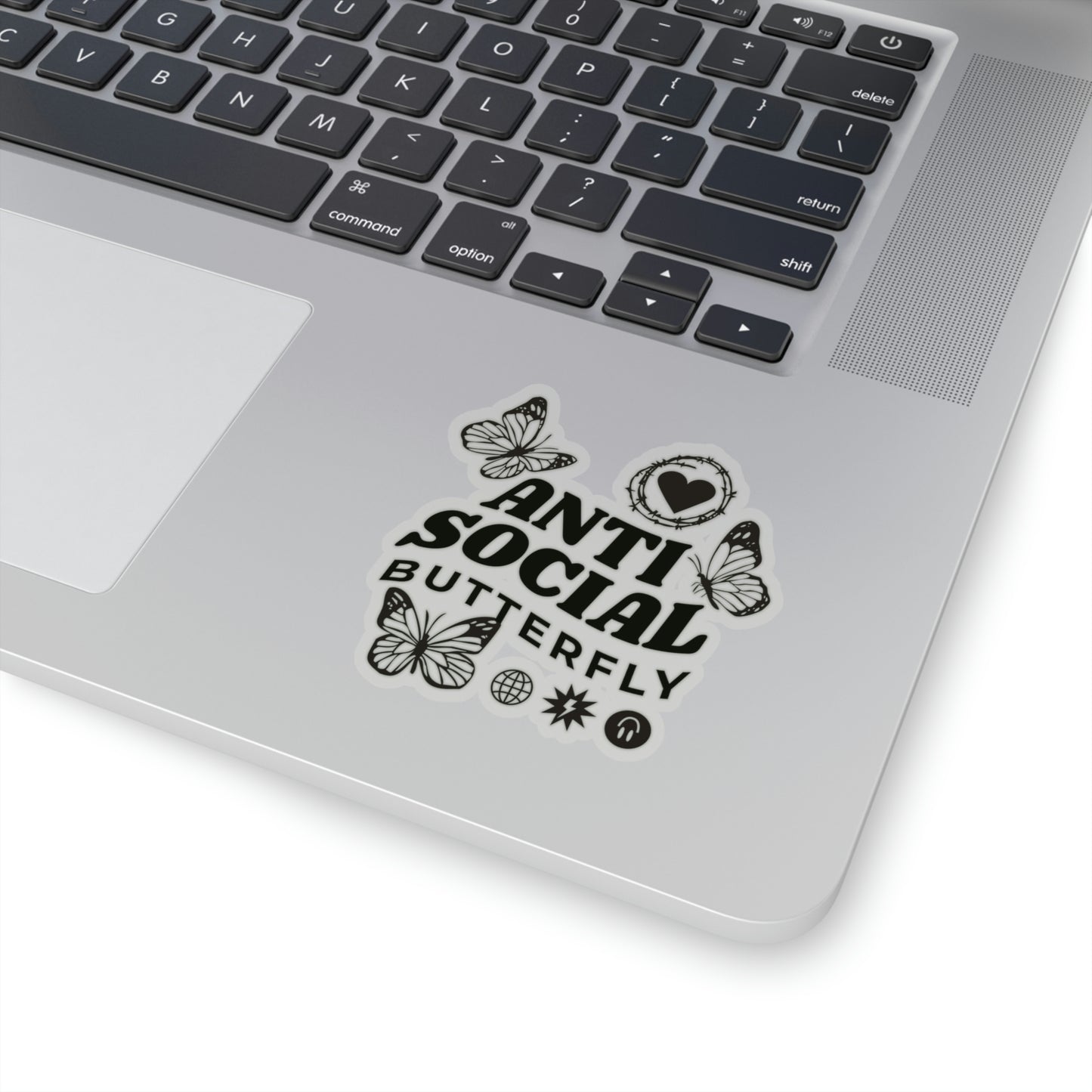 Anti Social Butterfly, Goth Aesthetic Sticker