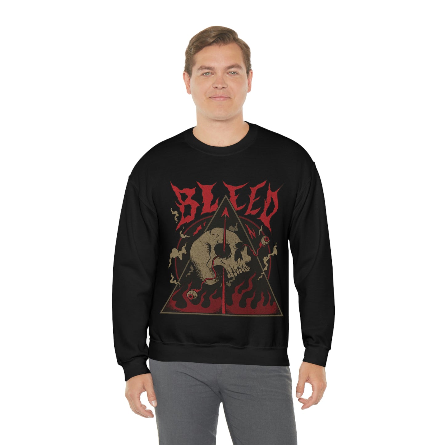 SKULL METAL BAND Goth Aesthetic Sweatshirt