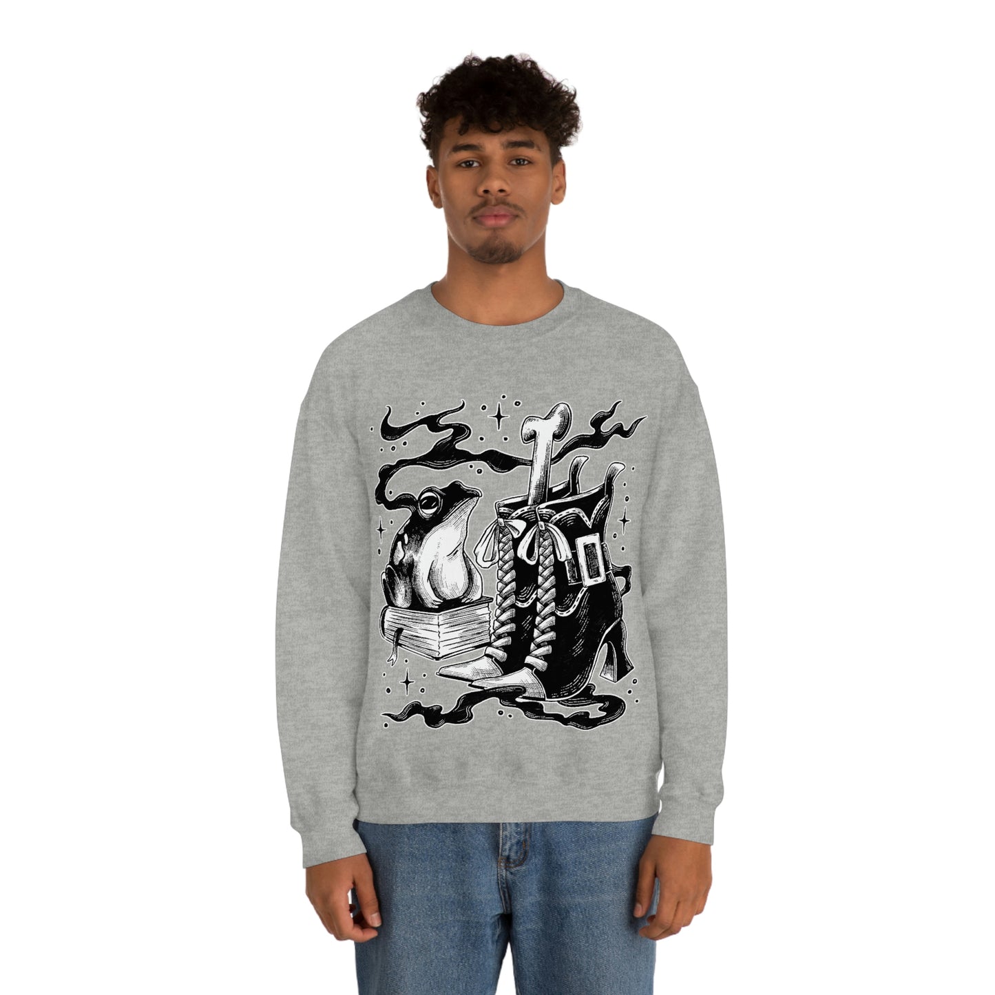 Witch Aesthetic Frog Goth Aesthetic Sweatshirt
