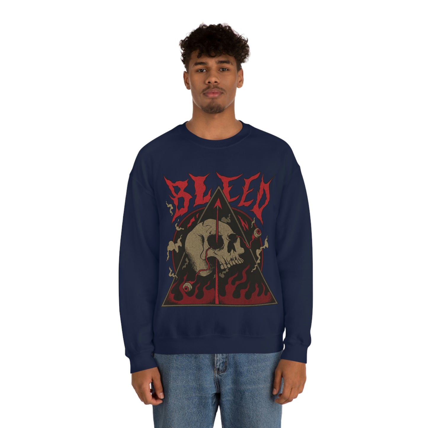 SKULL METAL BAND Goth Aesthetic Sweatshirt