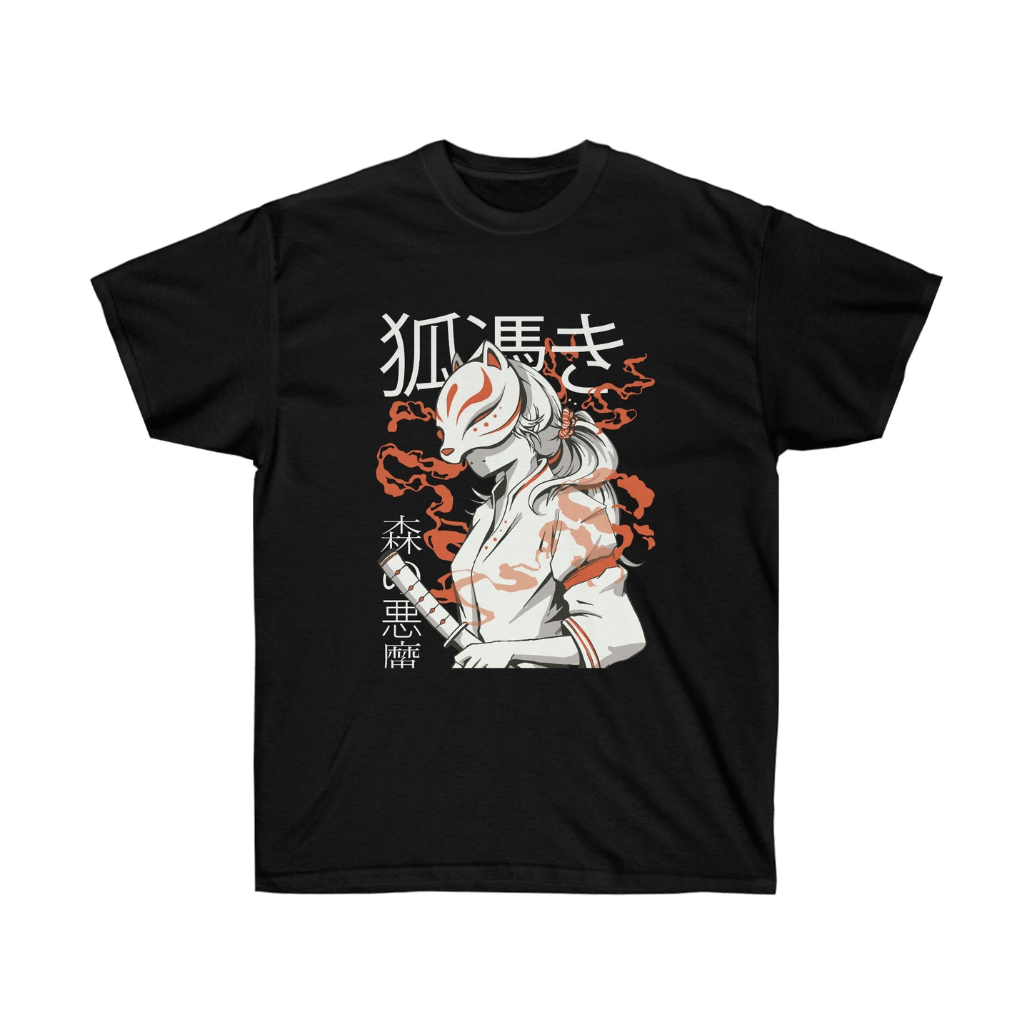 Japanese Aesthetic Kitsune Samurai T-Shirt