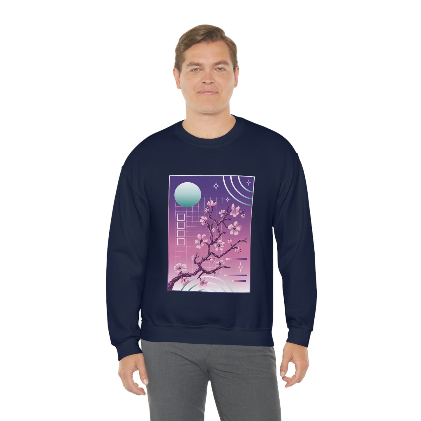 Indie Japanese Art, Japan Streeetwear Retro, Japanese Aesthetic Blossom Sweatshirt