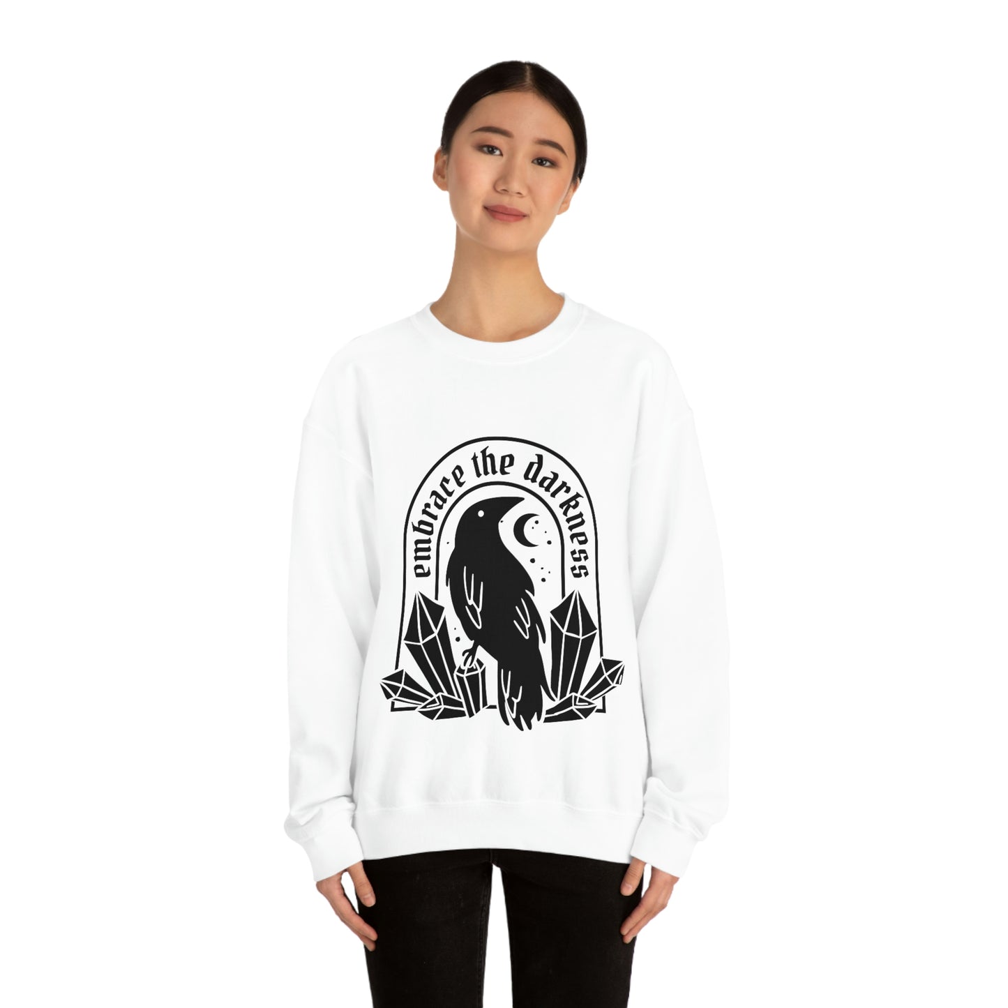 Embrace The Darkness Goth Aesthetic Sweatshirt