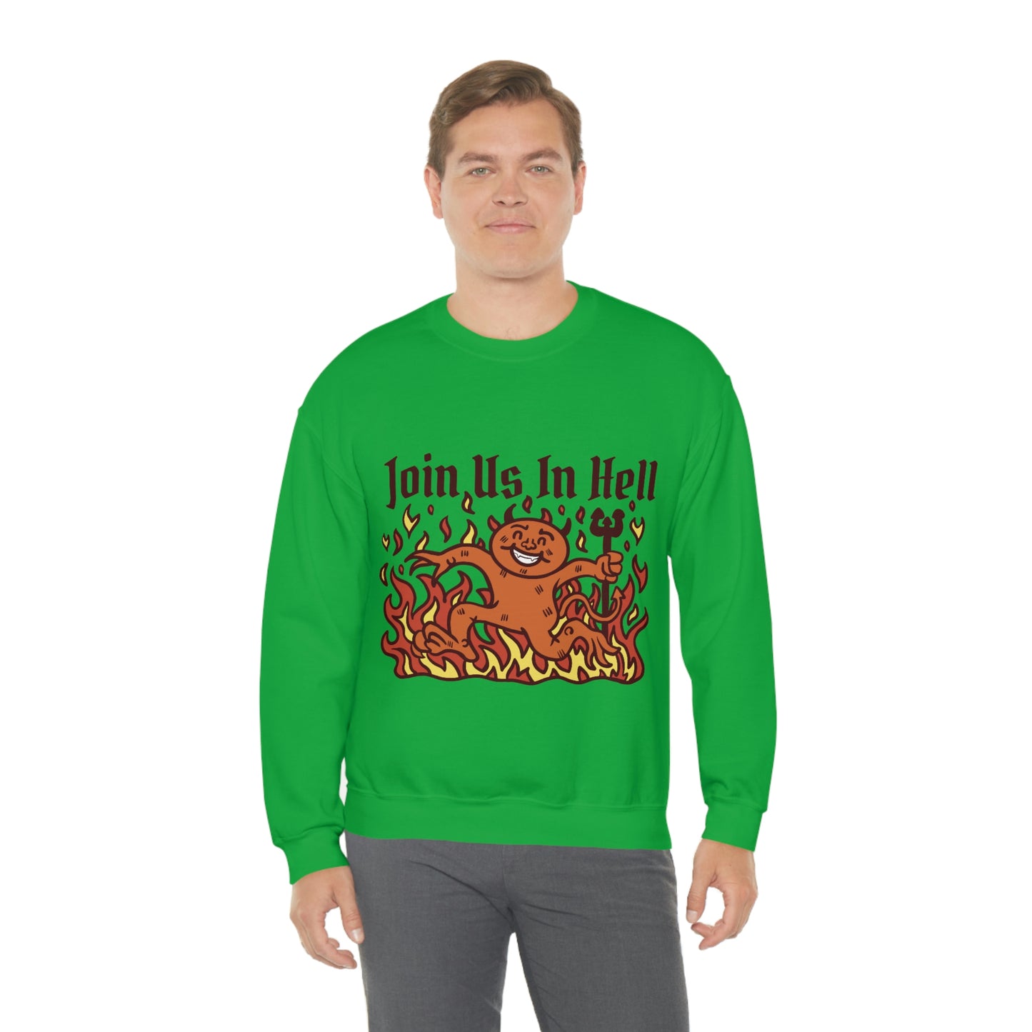 Join Us In Hell Cute Demon, Goth Aesthetic Sweatshirt
