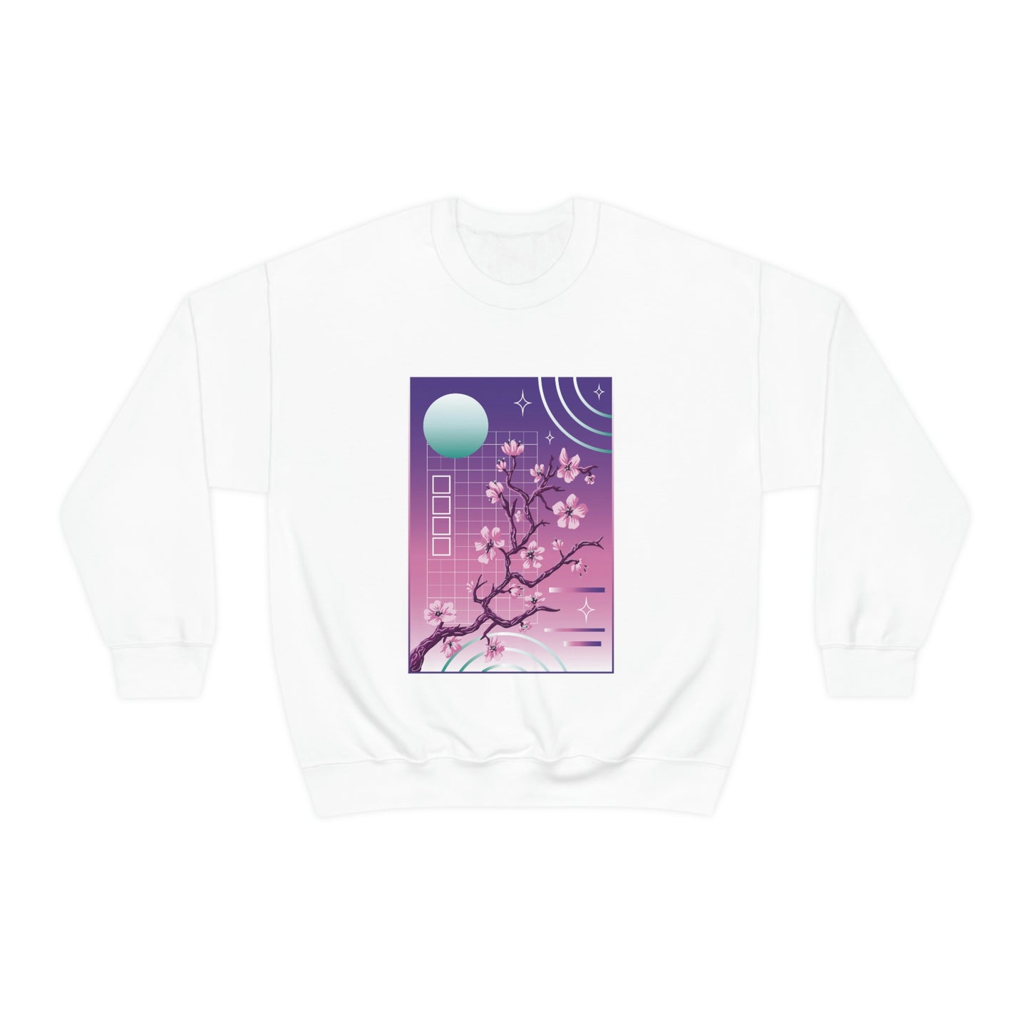 Indie Japanese Art, Japan Streeetwear Retro, Japanese Aesthetic Blossom Sweatshirt