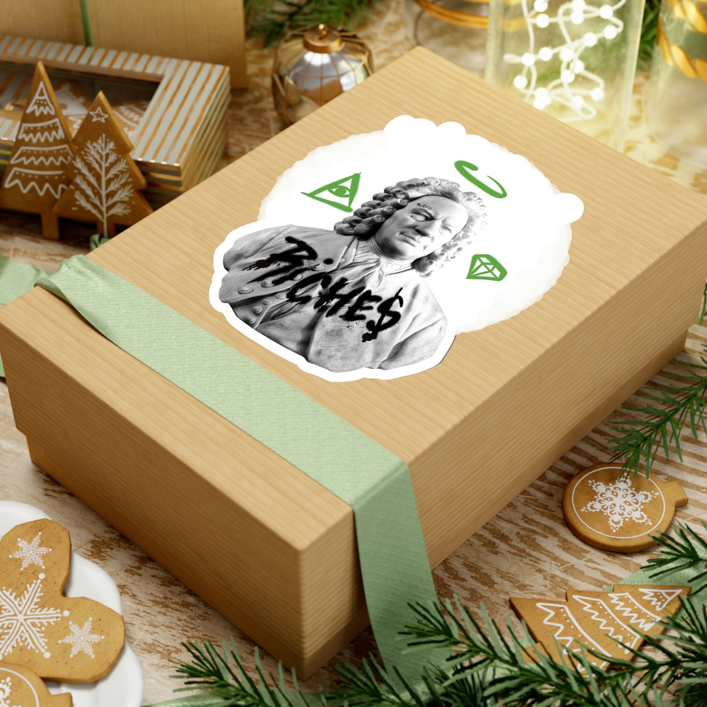 Graffiti On Statue Y2k Aesthetic Sticker