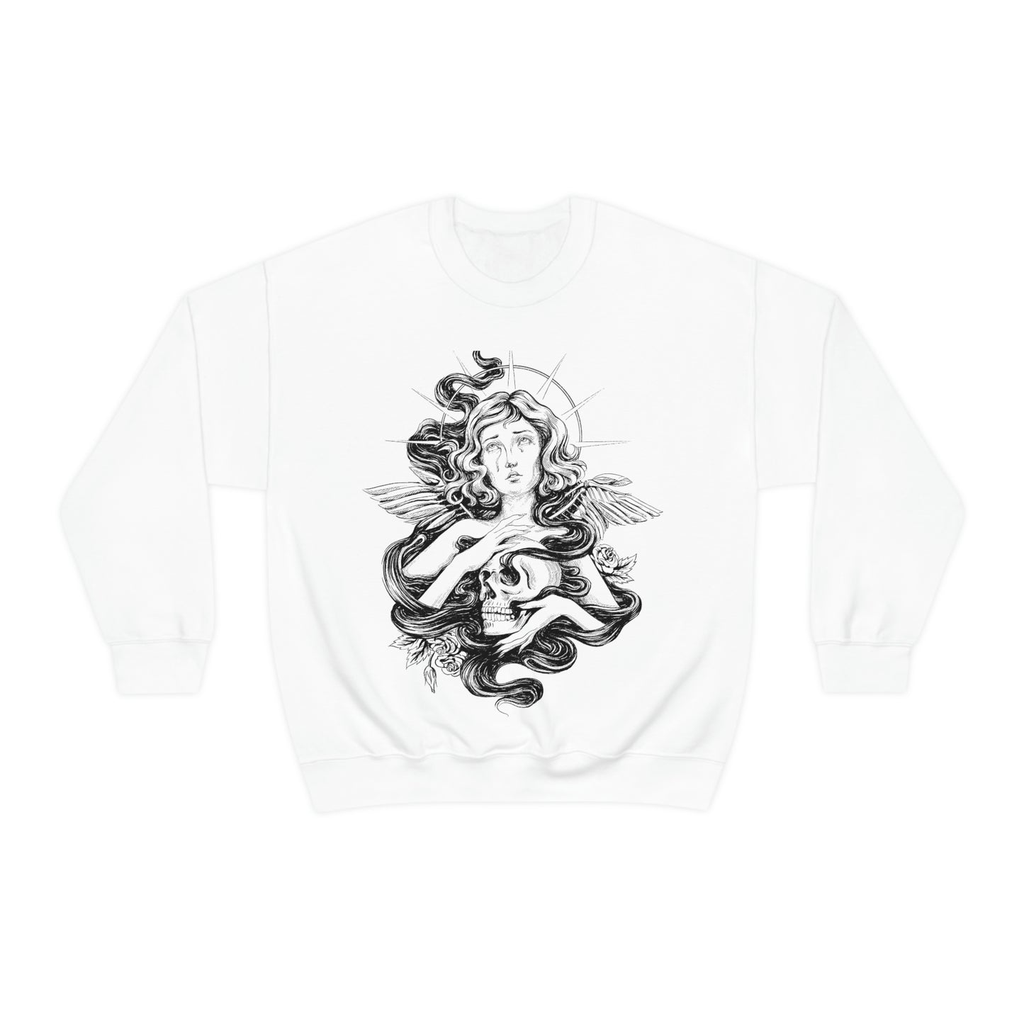 Dark Aesthetic Crying Women Sweatshirt