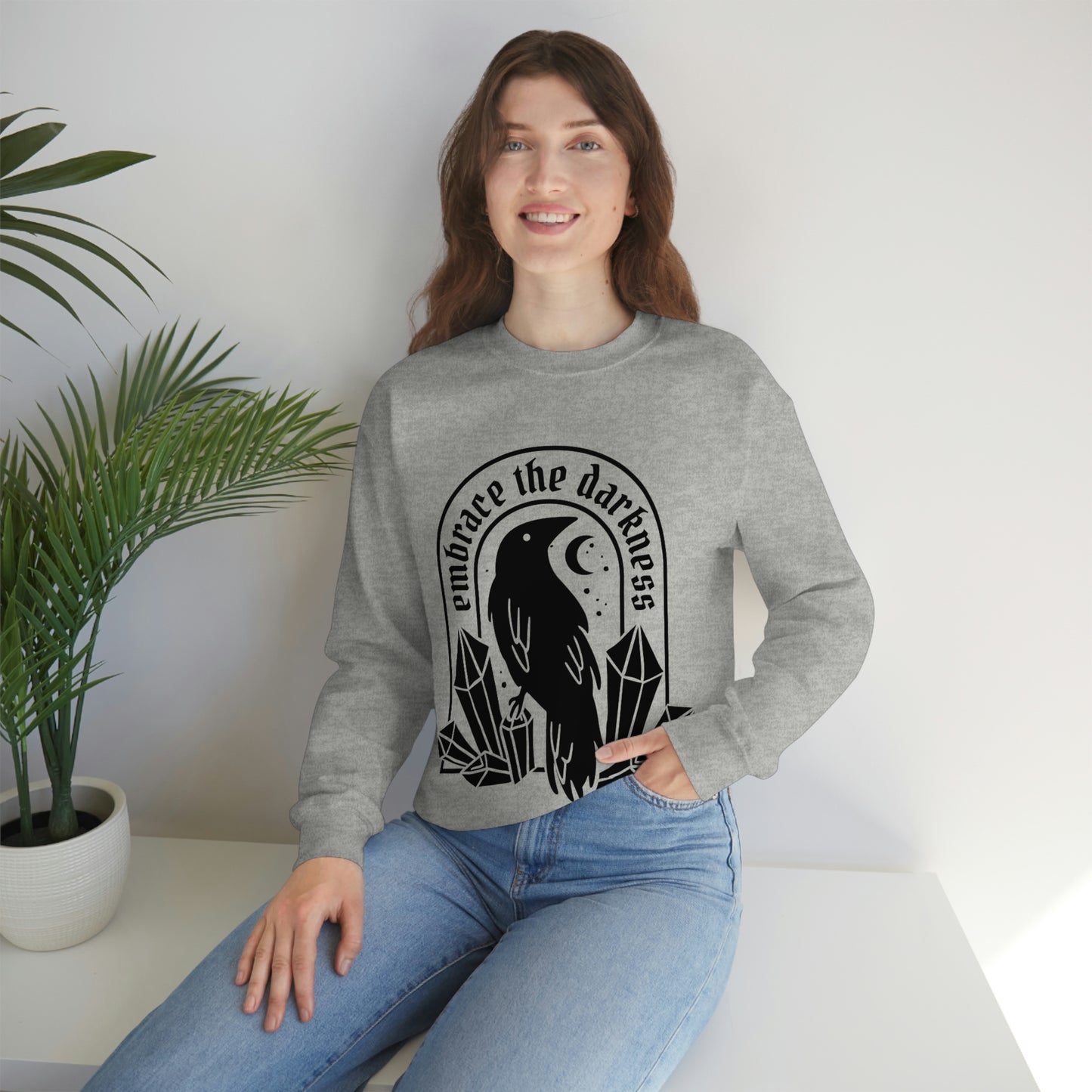 Embrace The Darkness Goth Aesthetic Sweatshirt