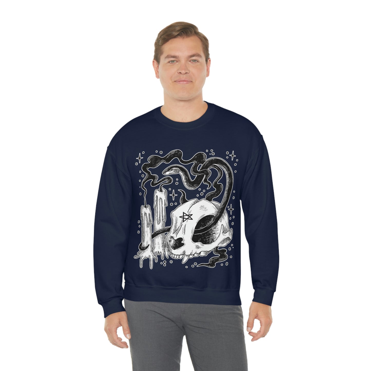 Witch Aesthetic Skull Goth Aesthetic Sweatshirt