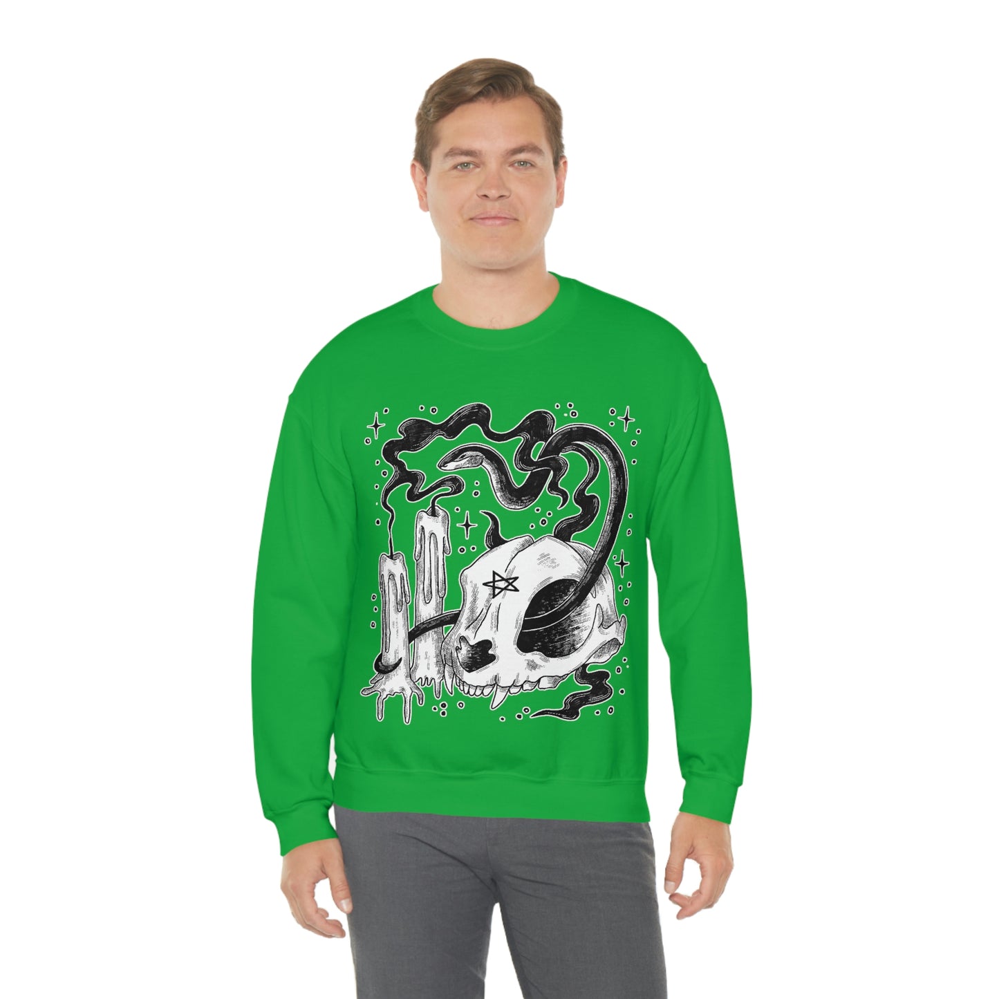 Witch Aesthetic Skull Goth Aesthetic Sweatshirt