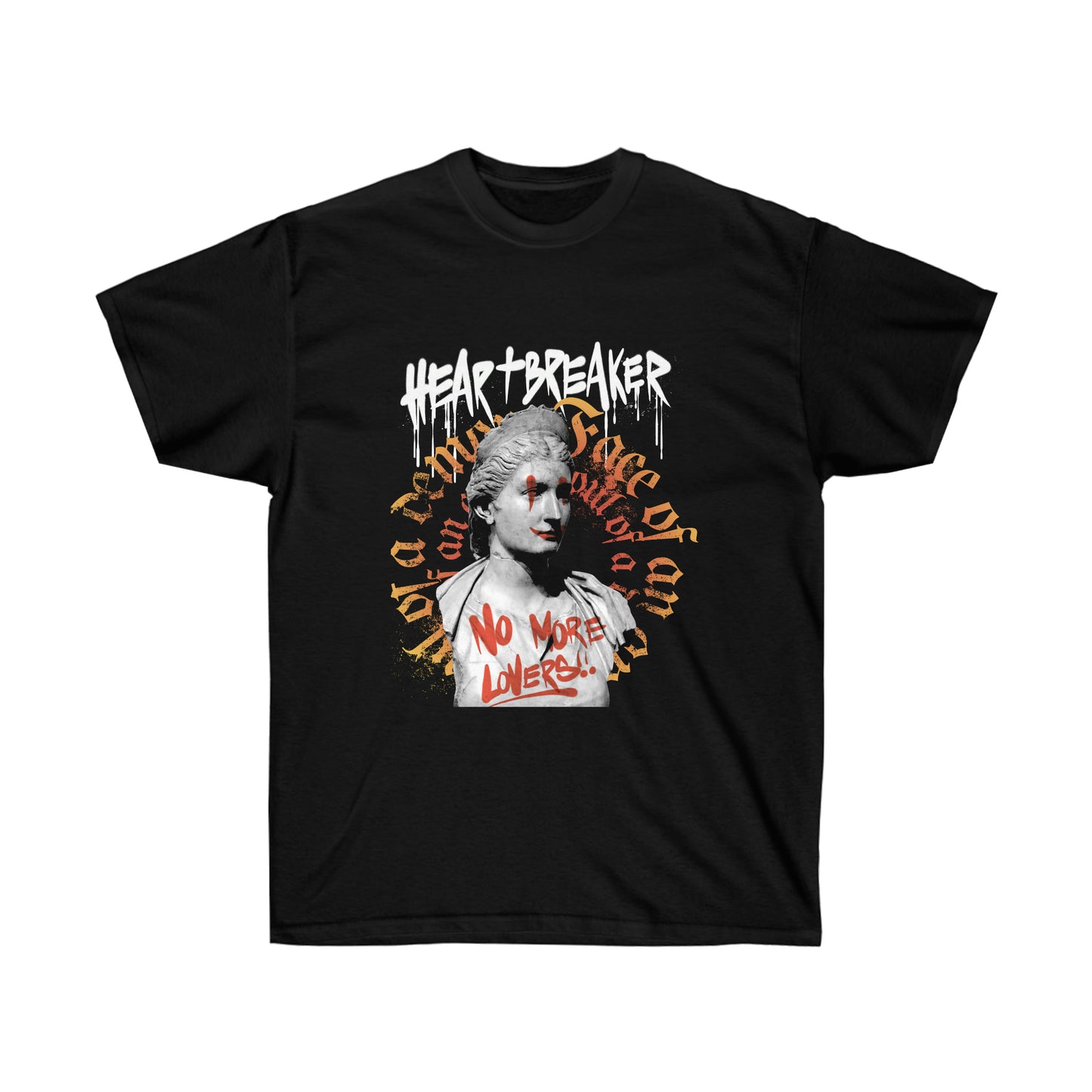 Heartbreaker Greek Statue Graffiti, Y2k Aesthetic T-Shirt