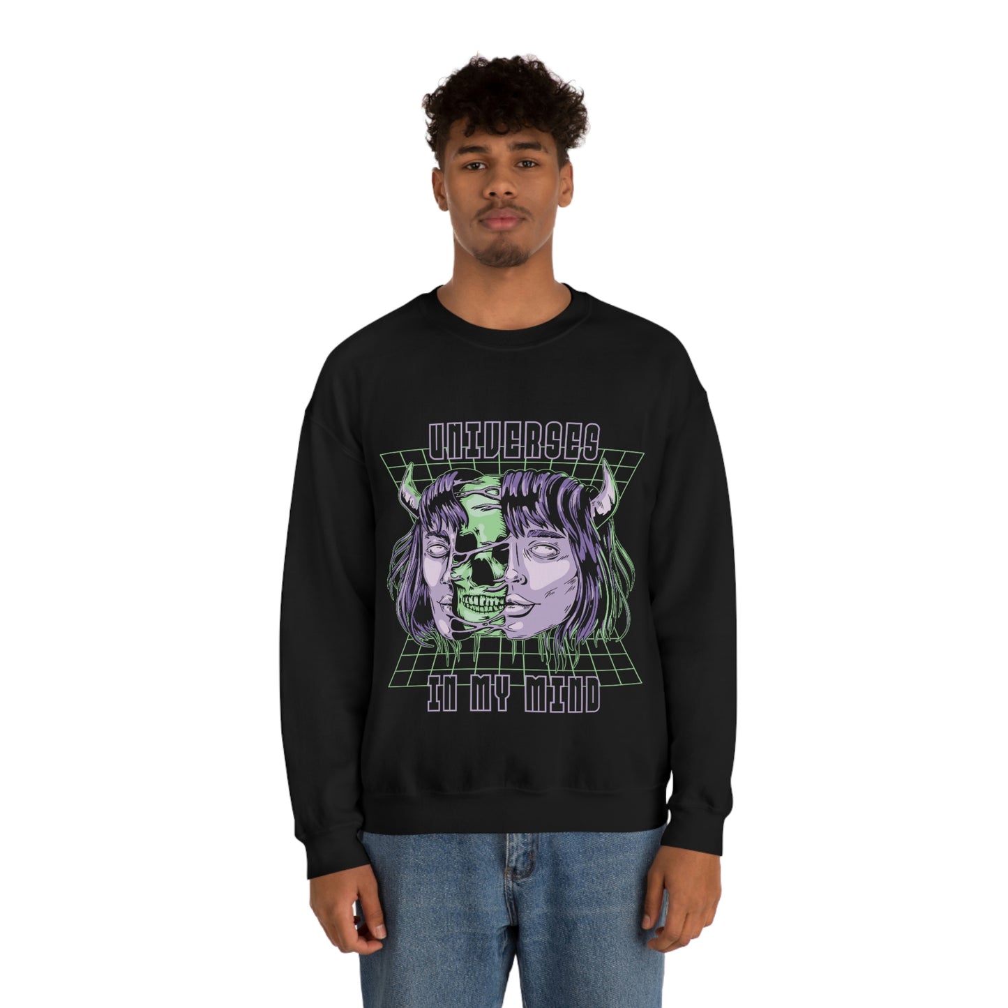 Universes In My Mind Pastel Goth Aesthetic Cyber Sweatshirt