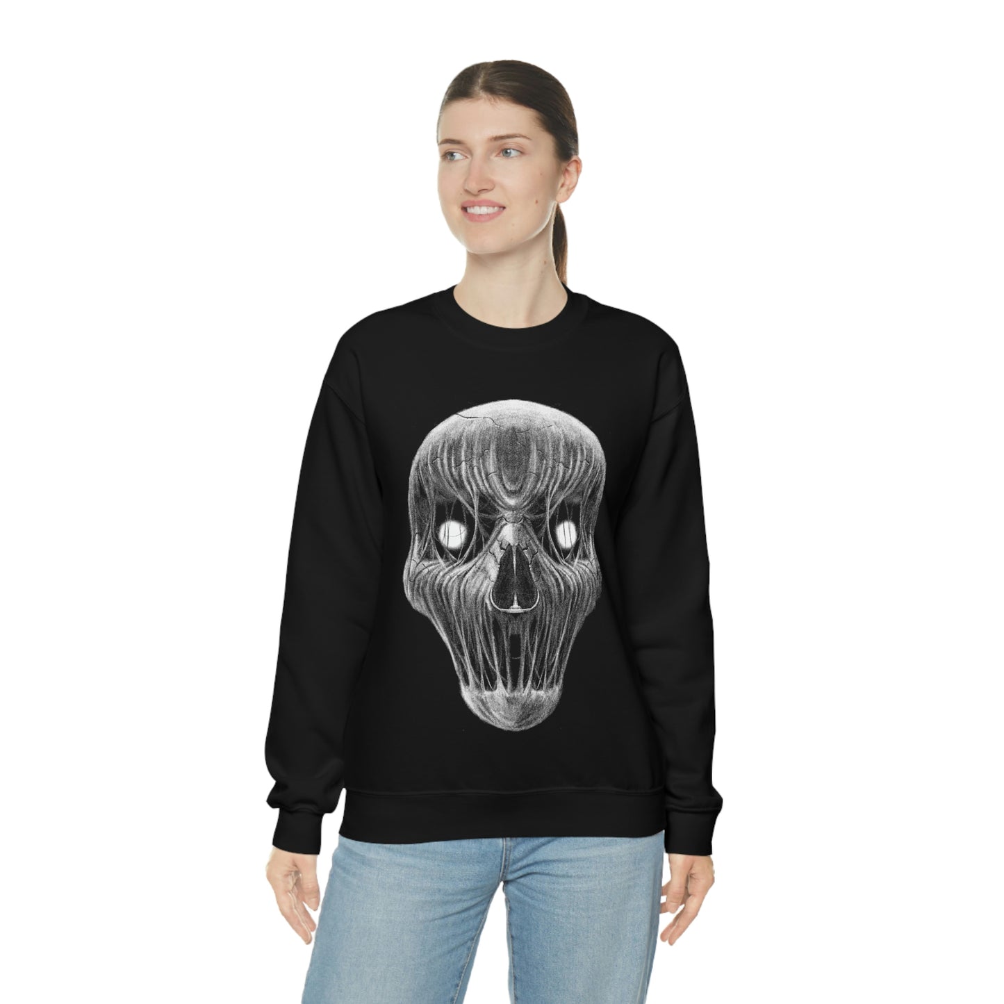 Horror Skull Goth Aesthetic Sweatshirt