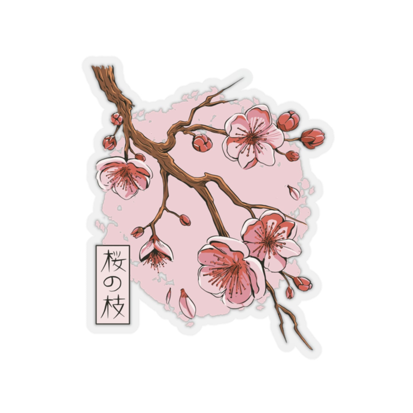 Japanese Aesthetic Sakura Blossom Flowers Sticker
