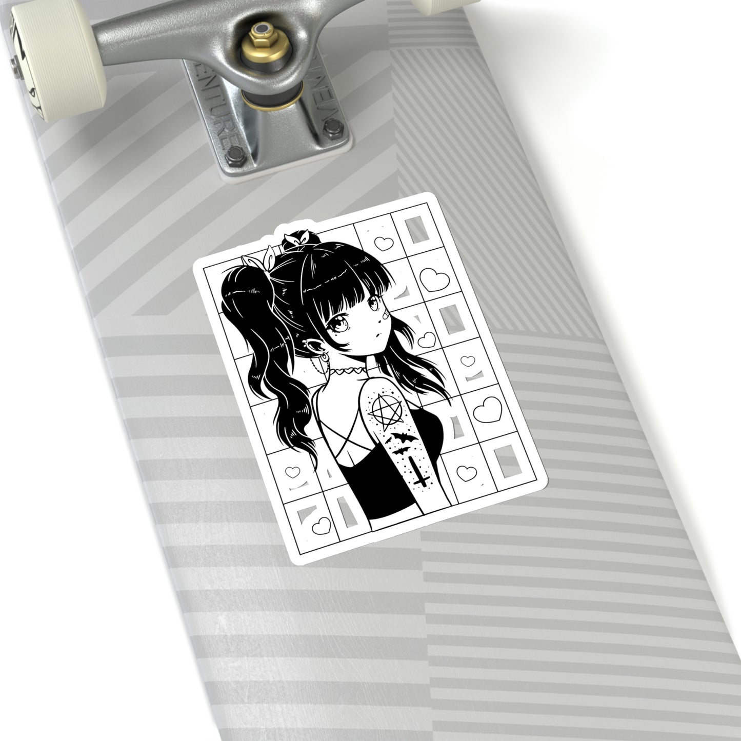 Anime Girl Goth Aesthetic Sticker