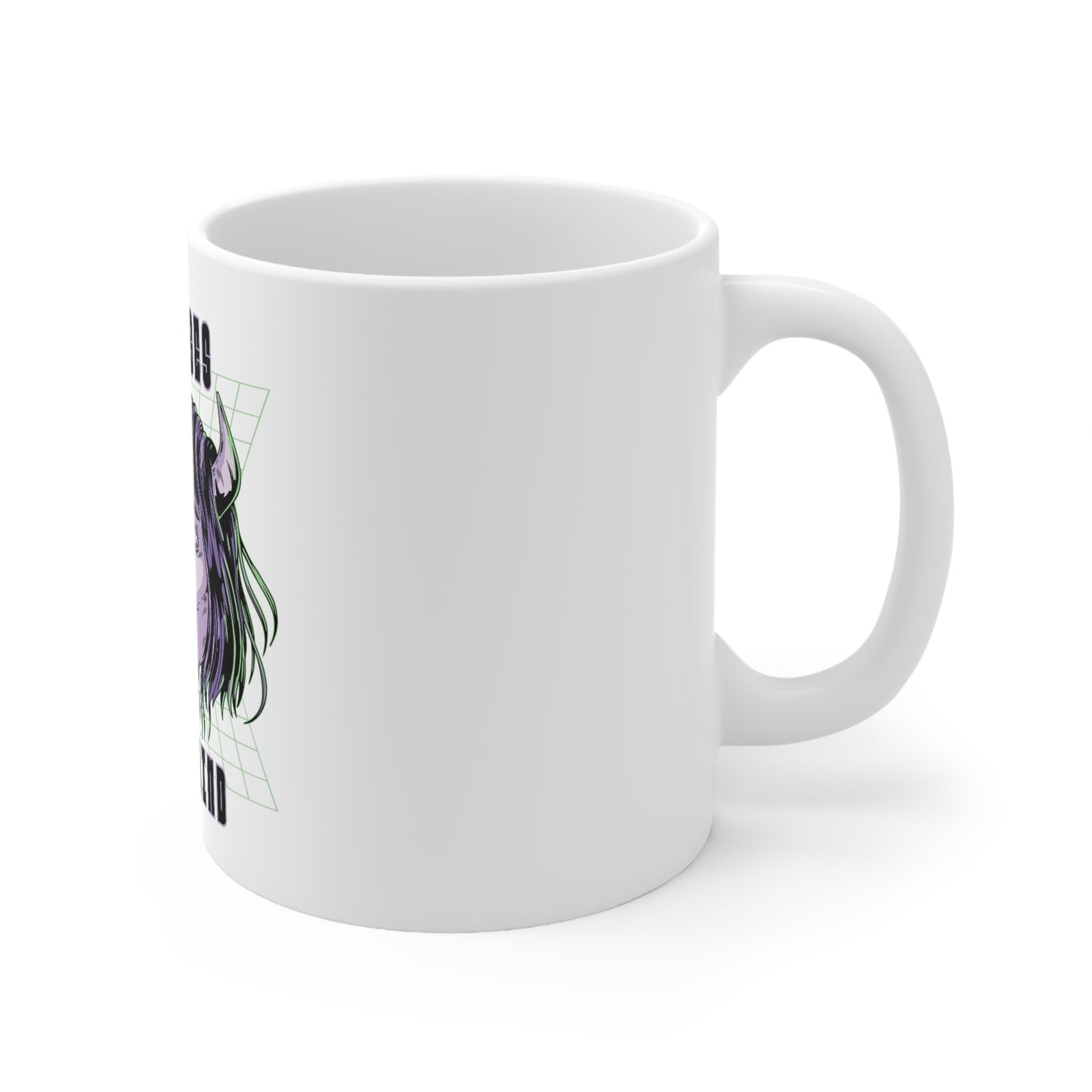 Universes In My Mind Pastel Goth Aesthetic Cyber White Ceramic Mug