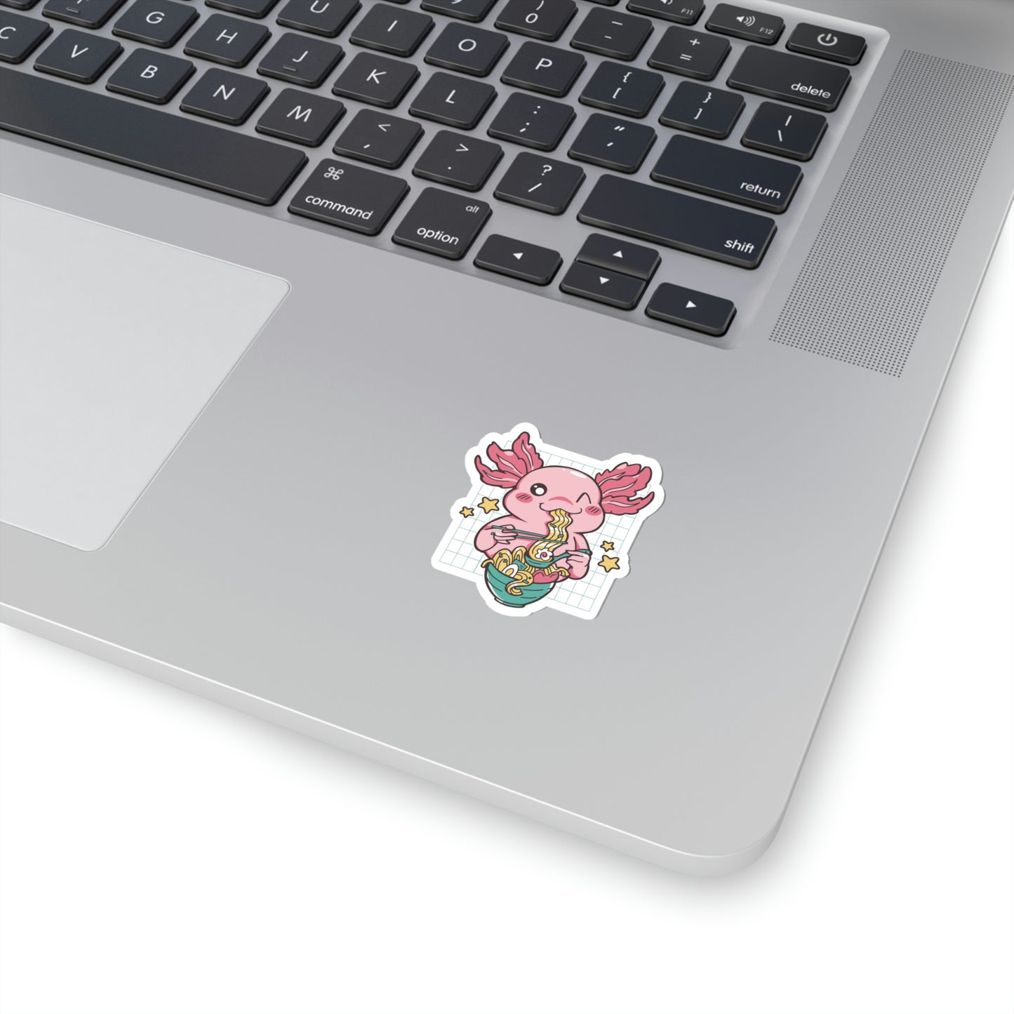 Cute Axolotl Eating Ramen Pastel Kawaii Aesthetic, Yami Kawaii, Japanese Aesthetic Otaku Sticker