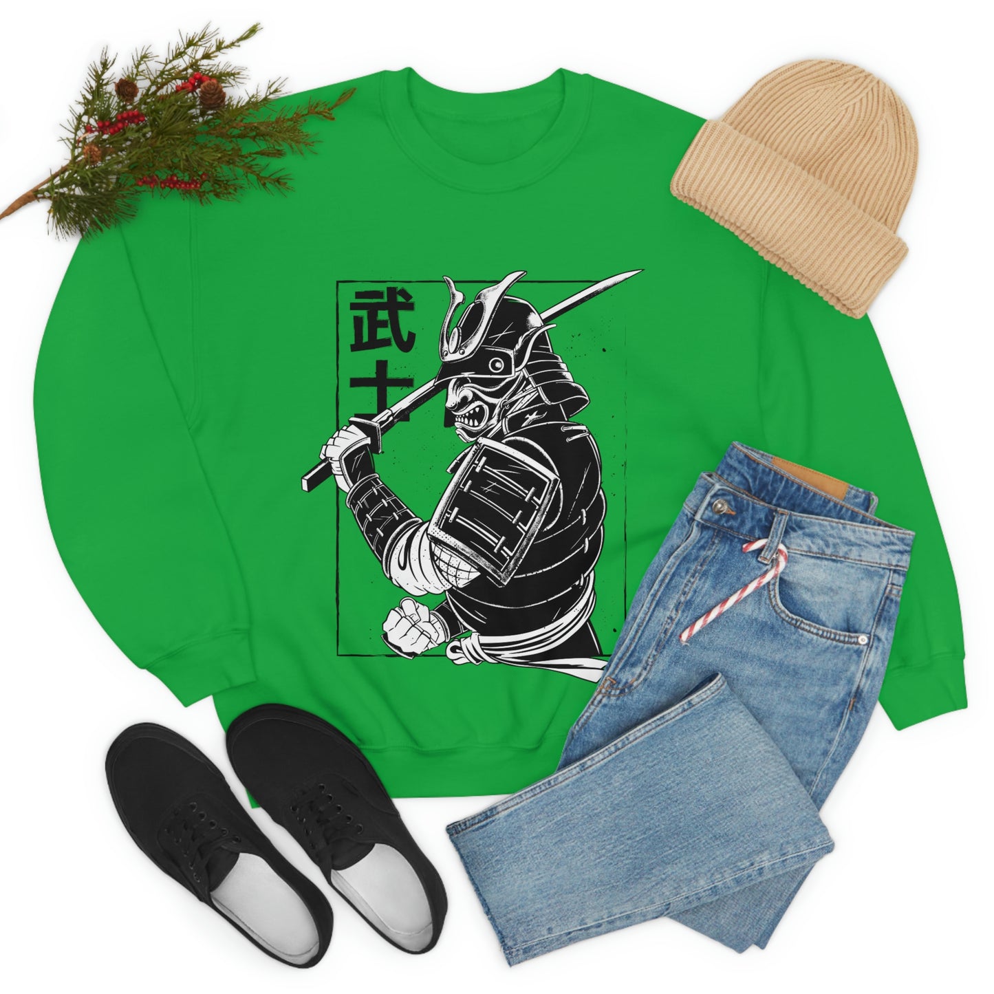 Japanese Aesthetic Japan Samurai Graphic Sweatshirt