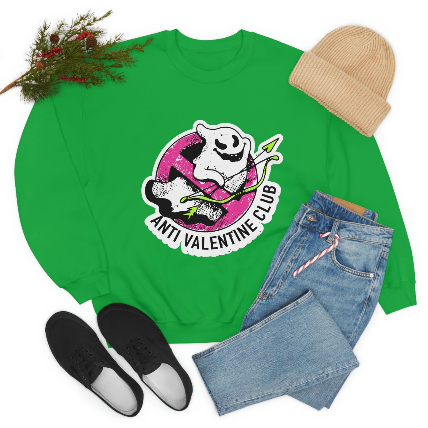 Anti Valentines CLub Ghost Sweatshirt