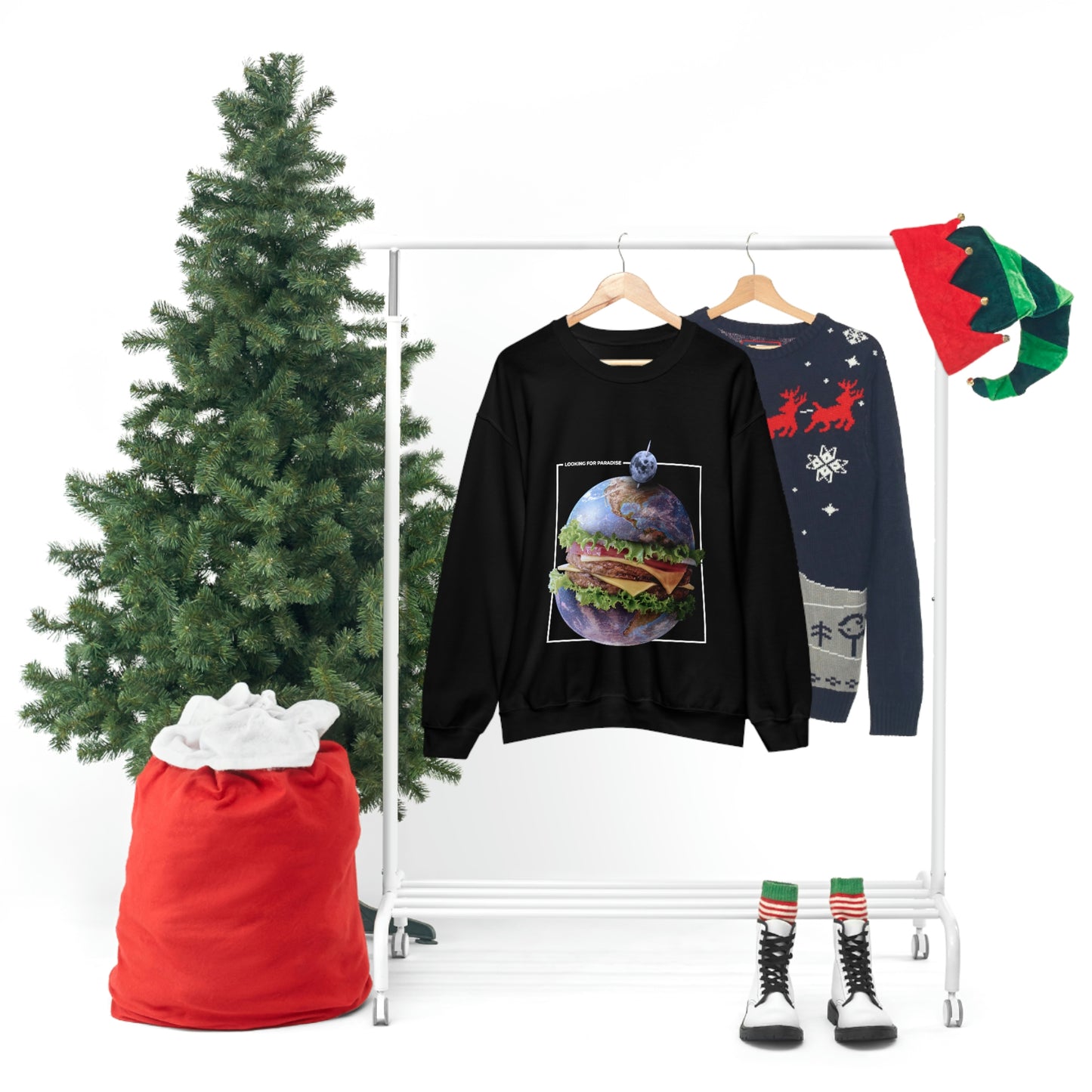 Planet Home Hamburger Y2k Aesthetic Sweatshirt
