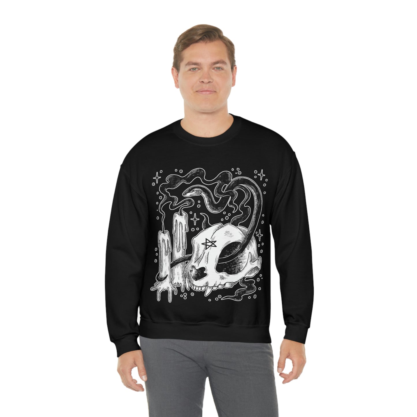 Witch Aesthetic Skull Goth Aesthetic Sweatshirt