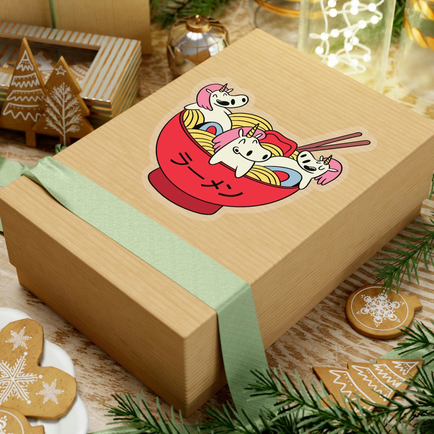 Japanese Aesthetic Unicorn In Ramen Sticker