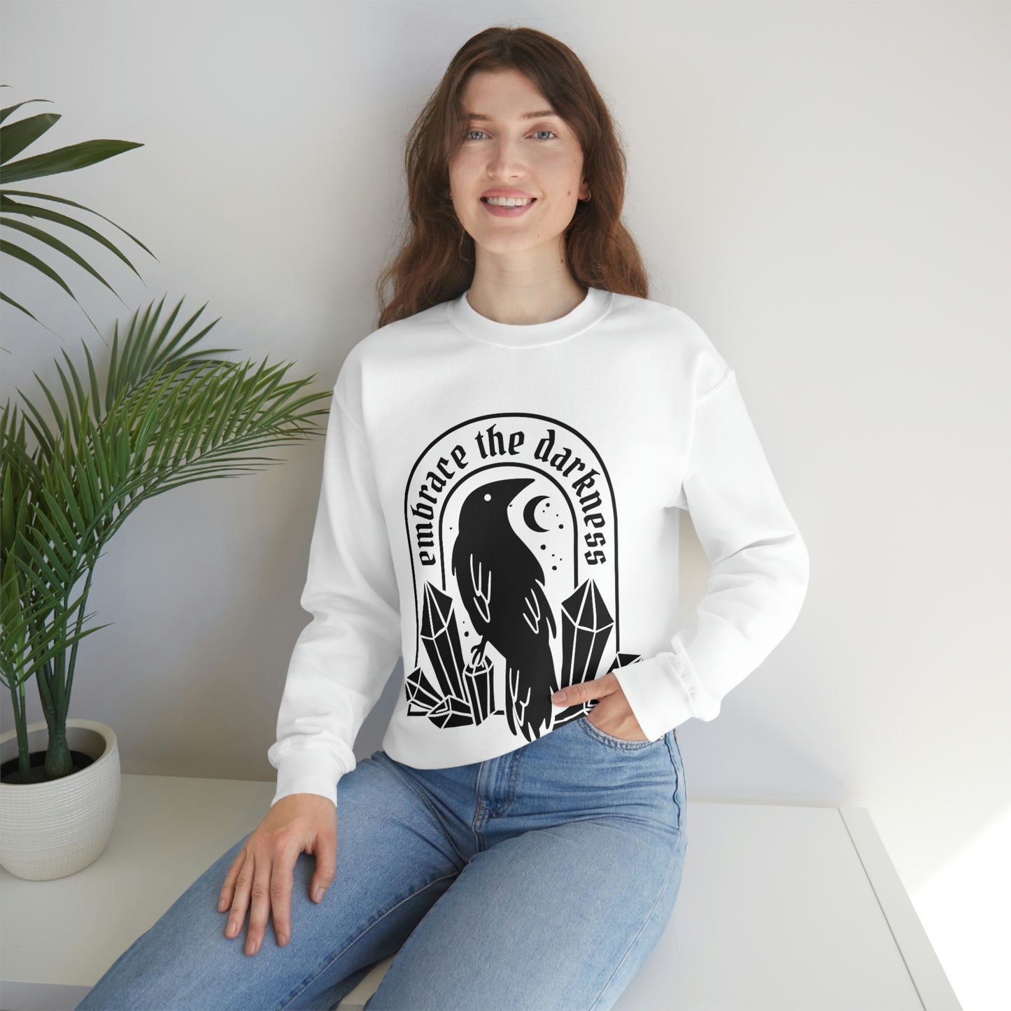 Embrace The Darkness Goth Aesthetic Sweatshirt