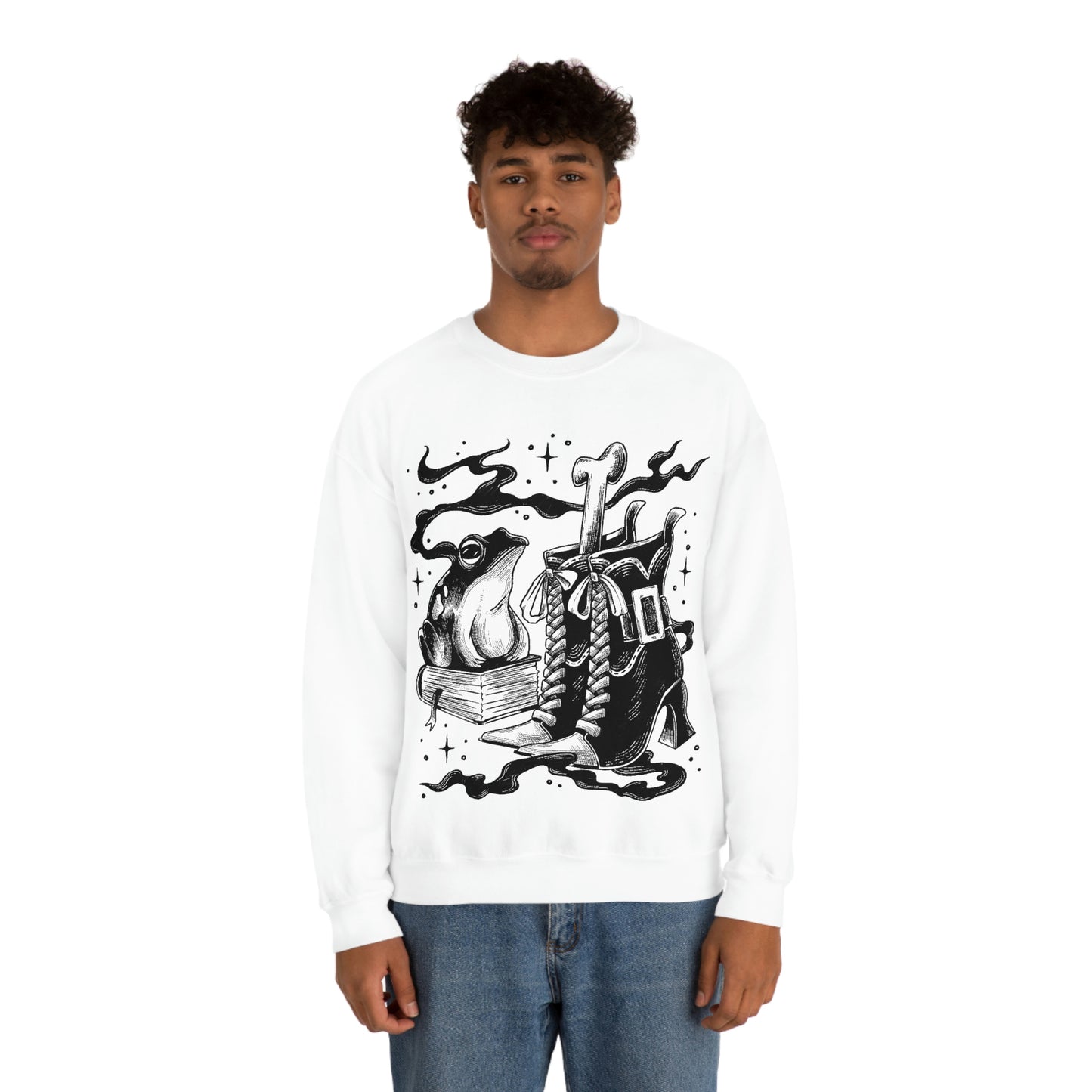 Witch Aesthetic Frog Goth Aesthetic Sweatshirt
