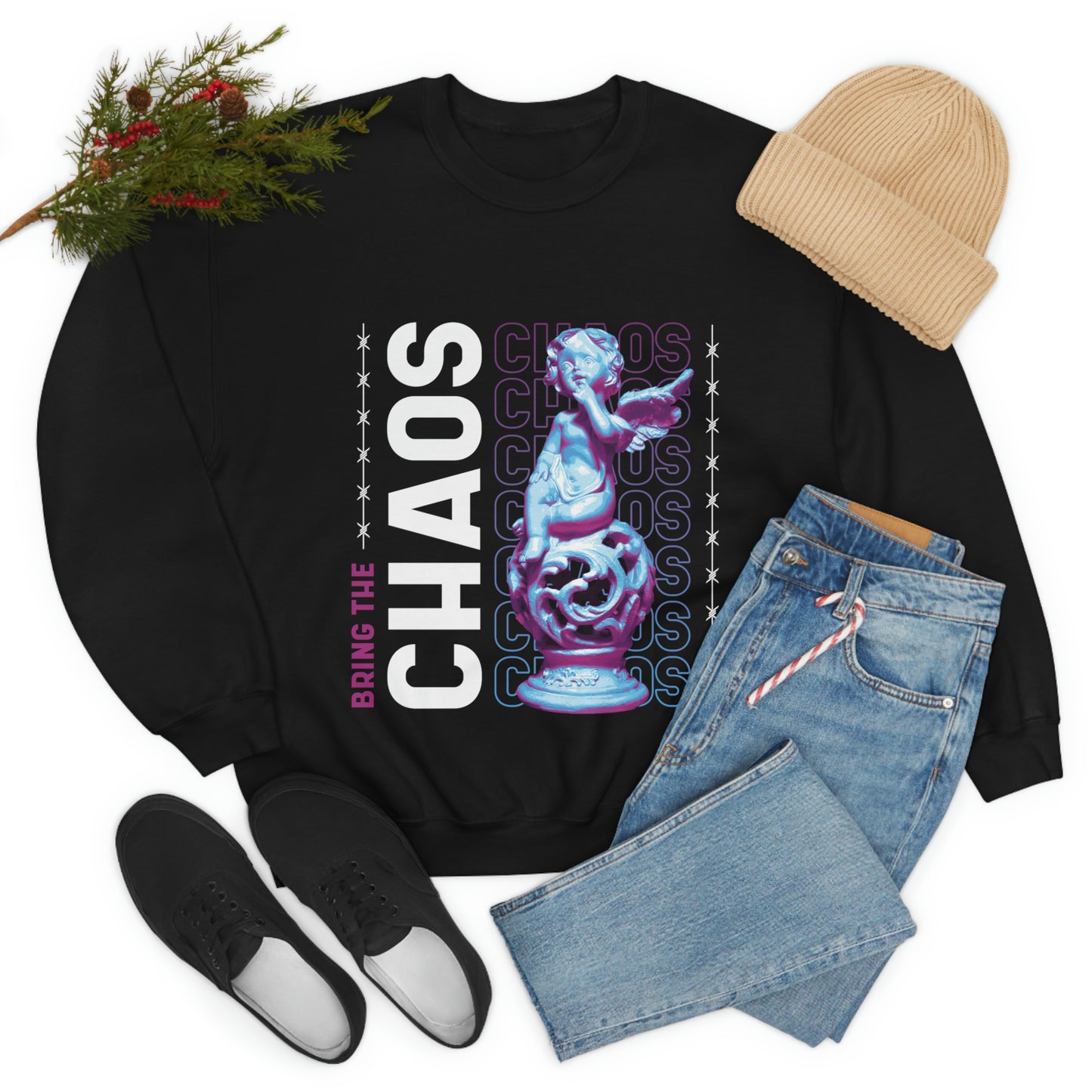 Bring The Chaos Y2k Aesthetic Sweatshirt
