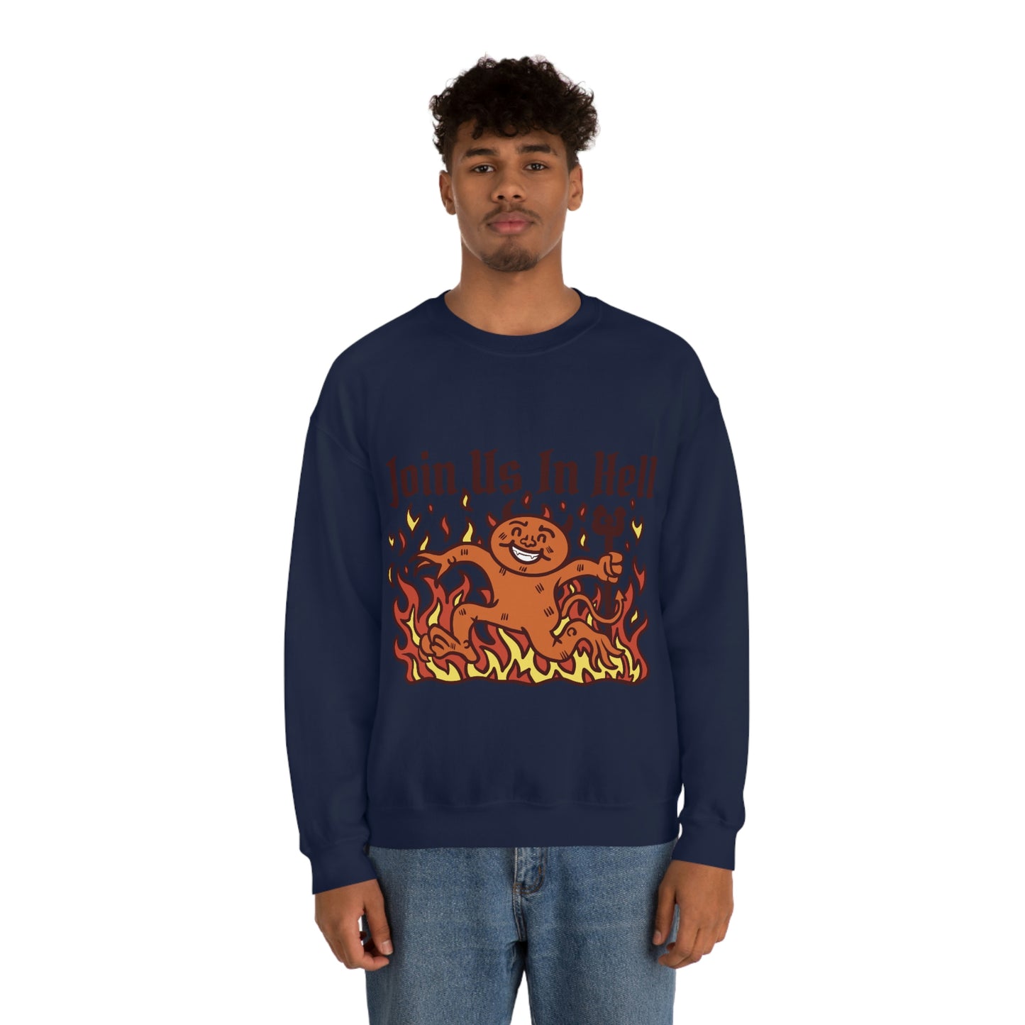 Join Us In Hell Cute Demon, Goth Aesthetic Sweatshirt