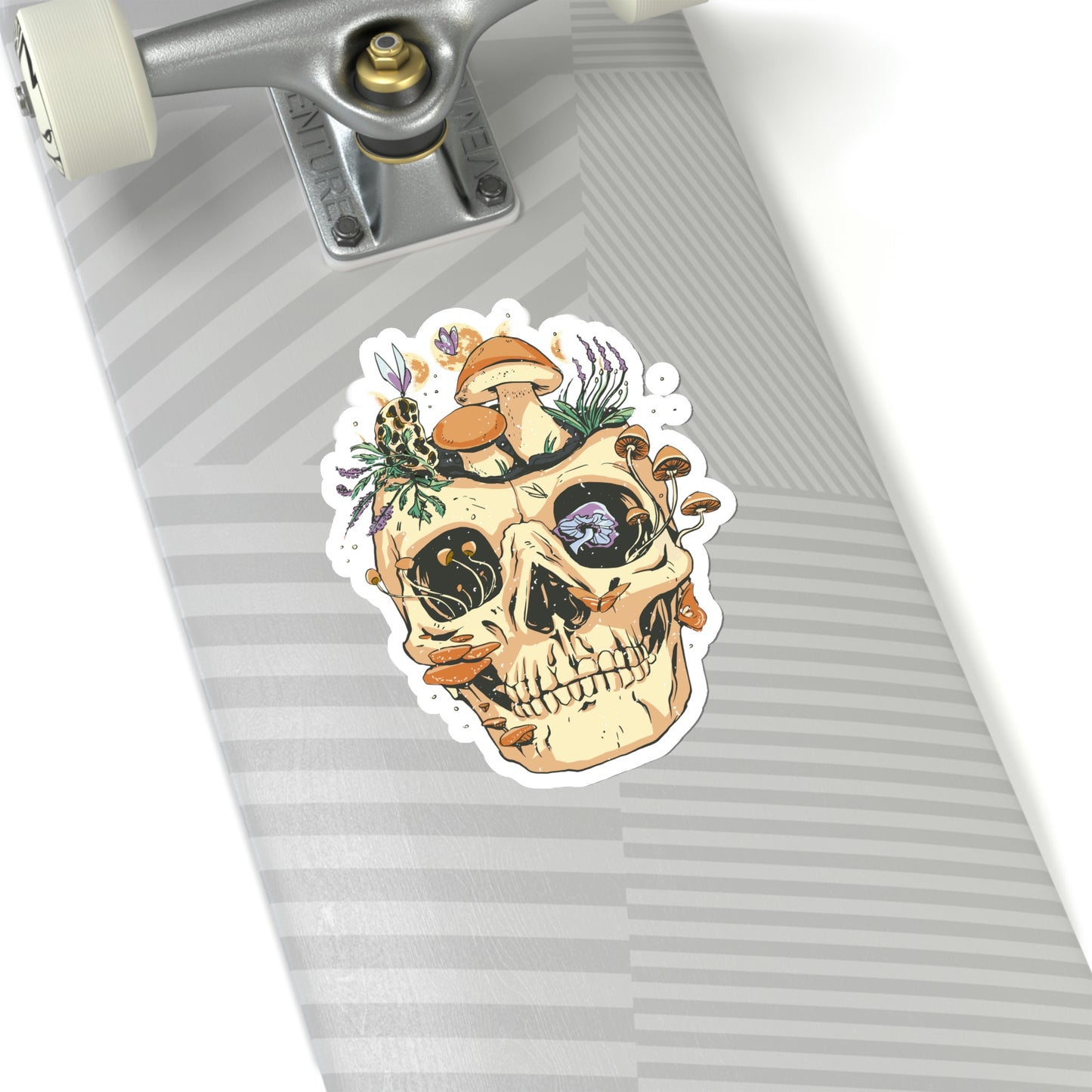 Cottagecore Aesthetic Skulls Mushroom Sticker