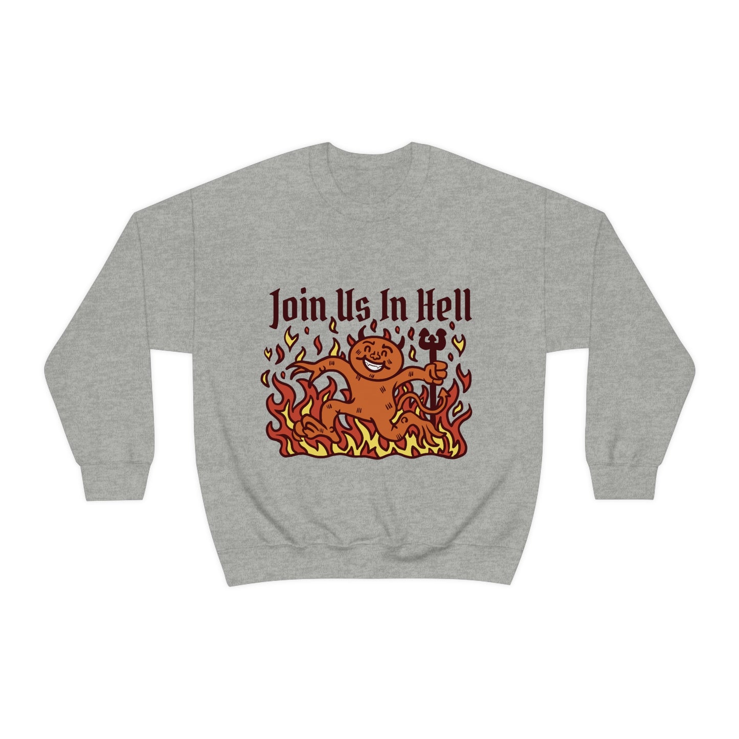 Join Us In Hell Cute Demon, Goth Aesthetic Sweatshirt