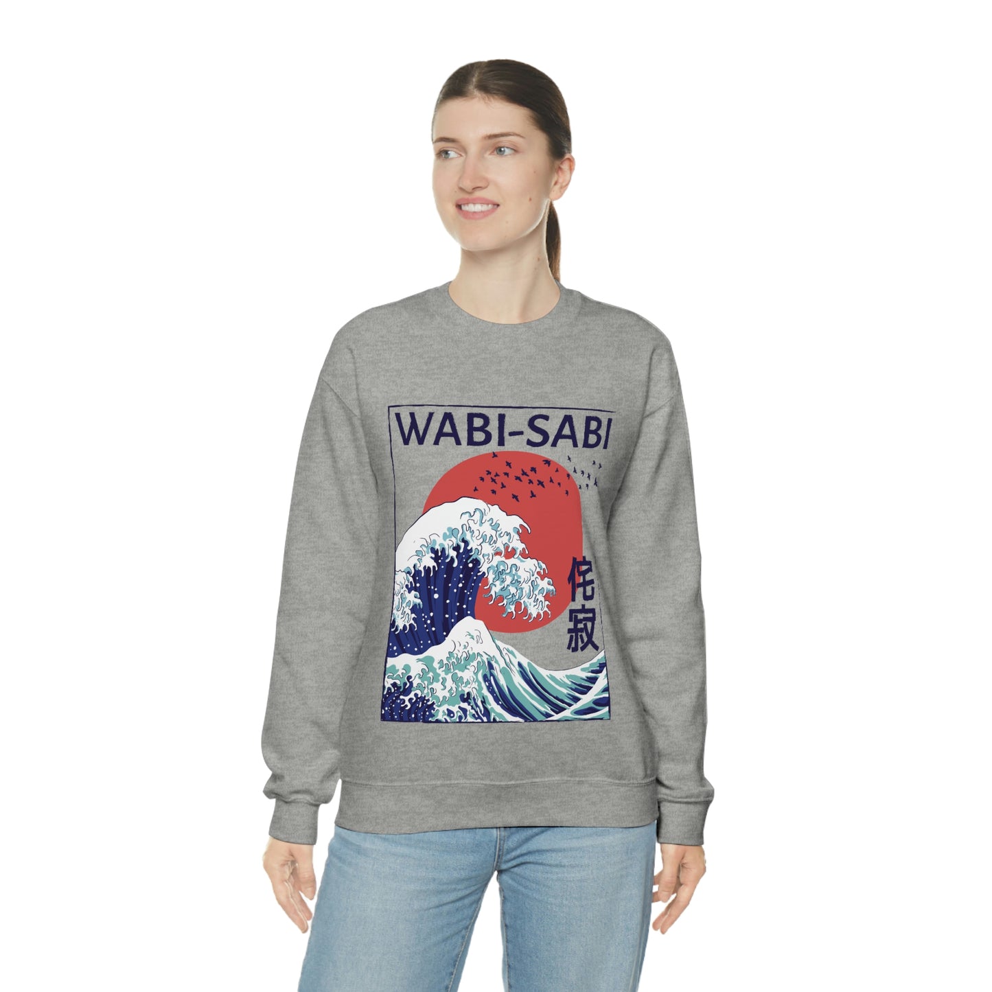 Indie Japanese Art, Japan Streeetwear Retro, Japanese Aesthetic Wave Sweatshirt