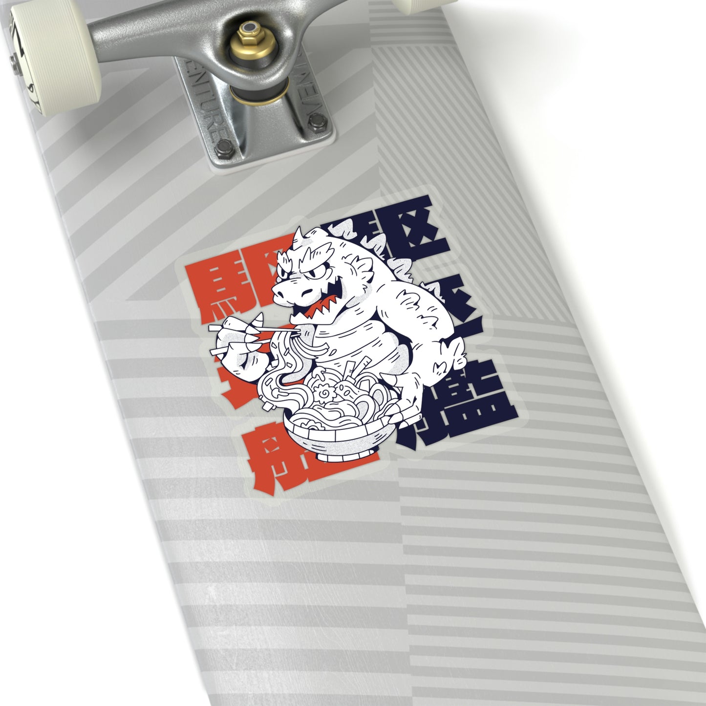 Japanese Aesthetic Monster Eating Ramen Sticker