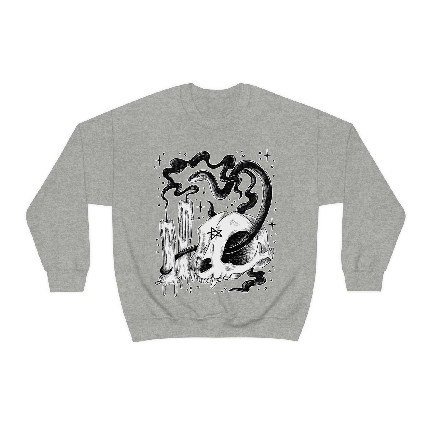Witch Aesthetic Skull Goth Aesthetic Sweatshirt