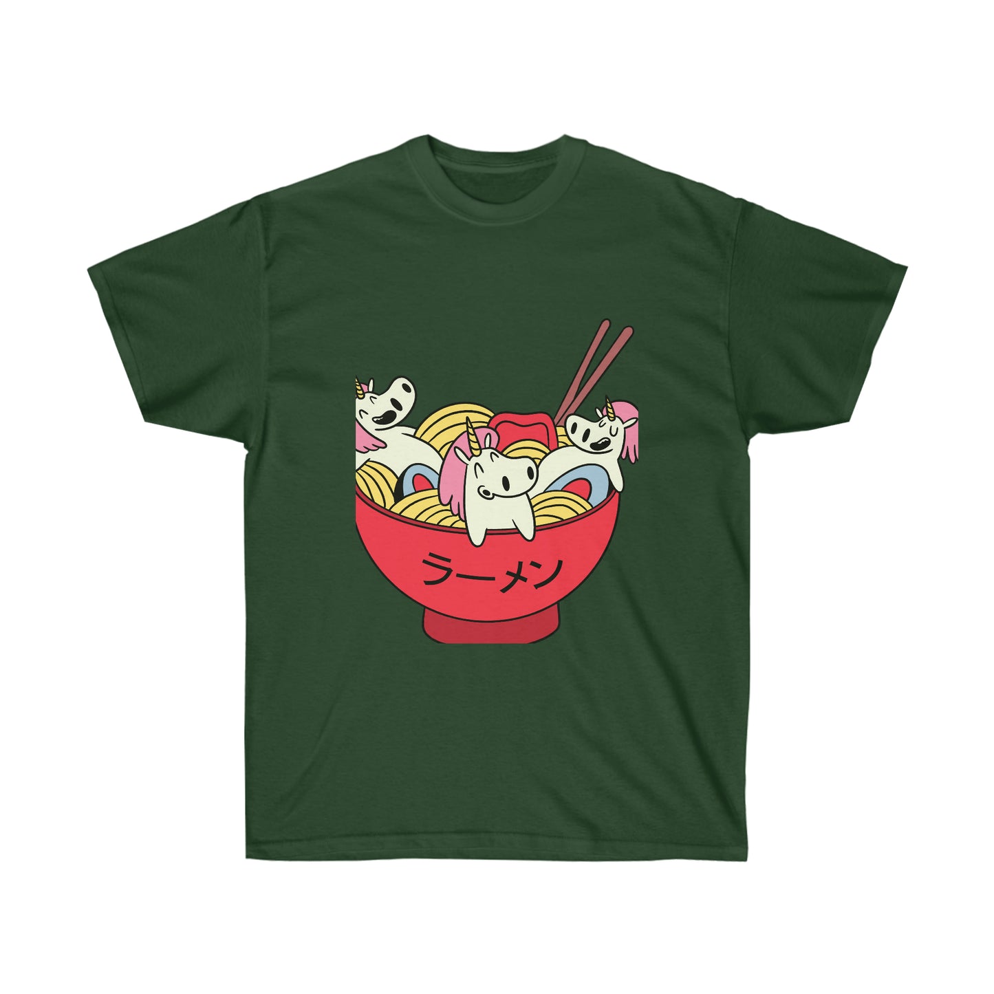 Japanese Aesthetic Unicorn In Ramen Dark T-Shirt