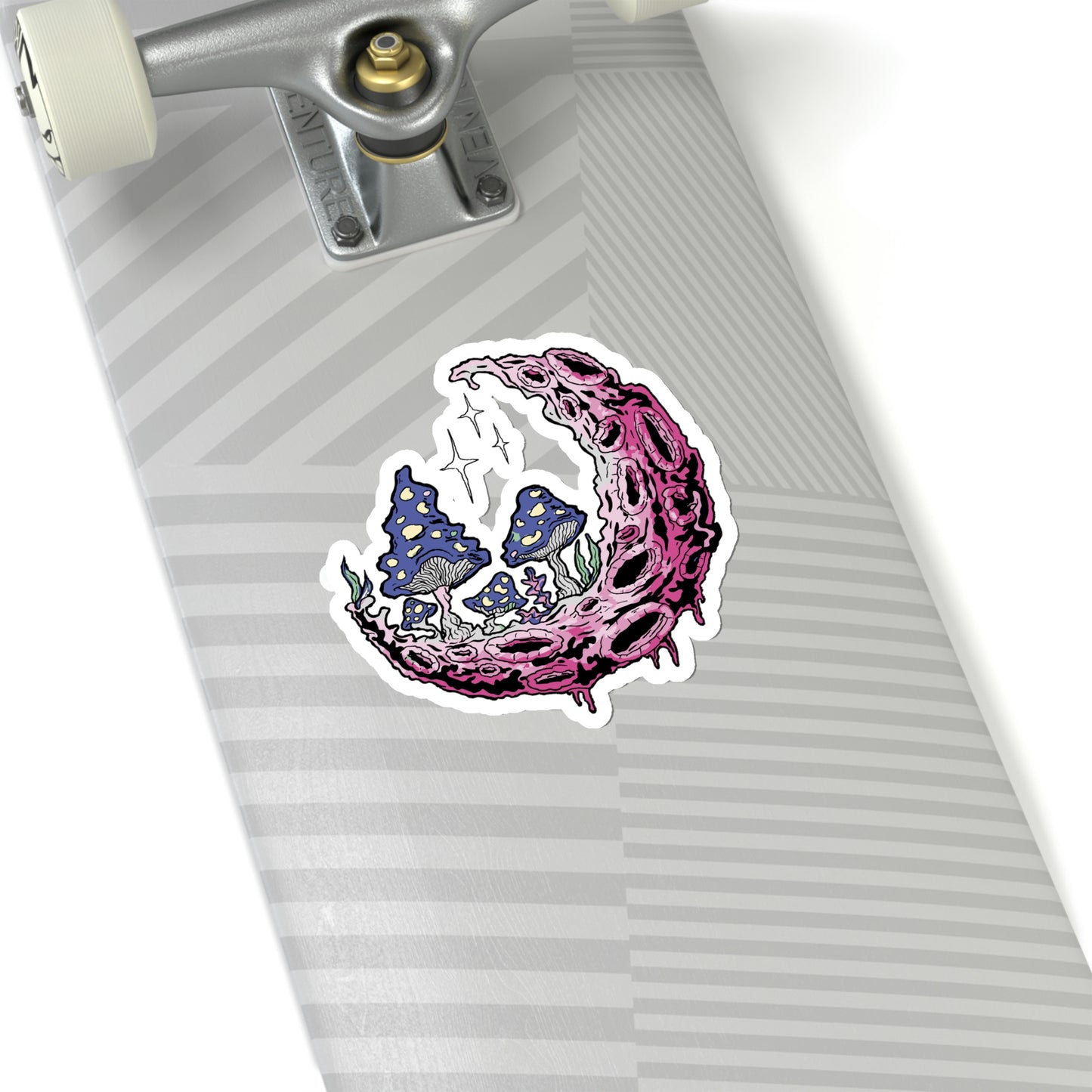 Cottagecore Aesthetic Moon Mushrooms Magic Sticker
