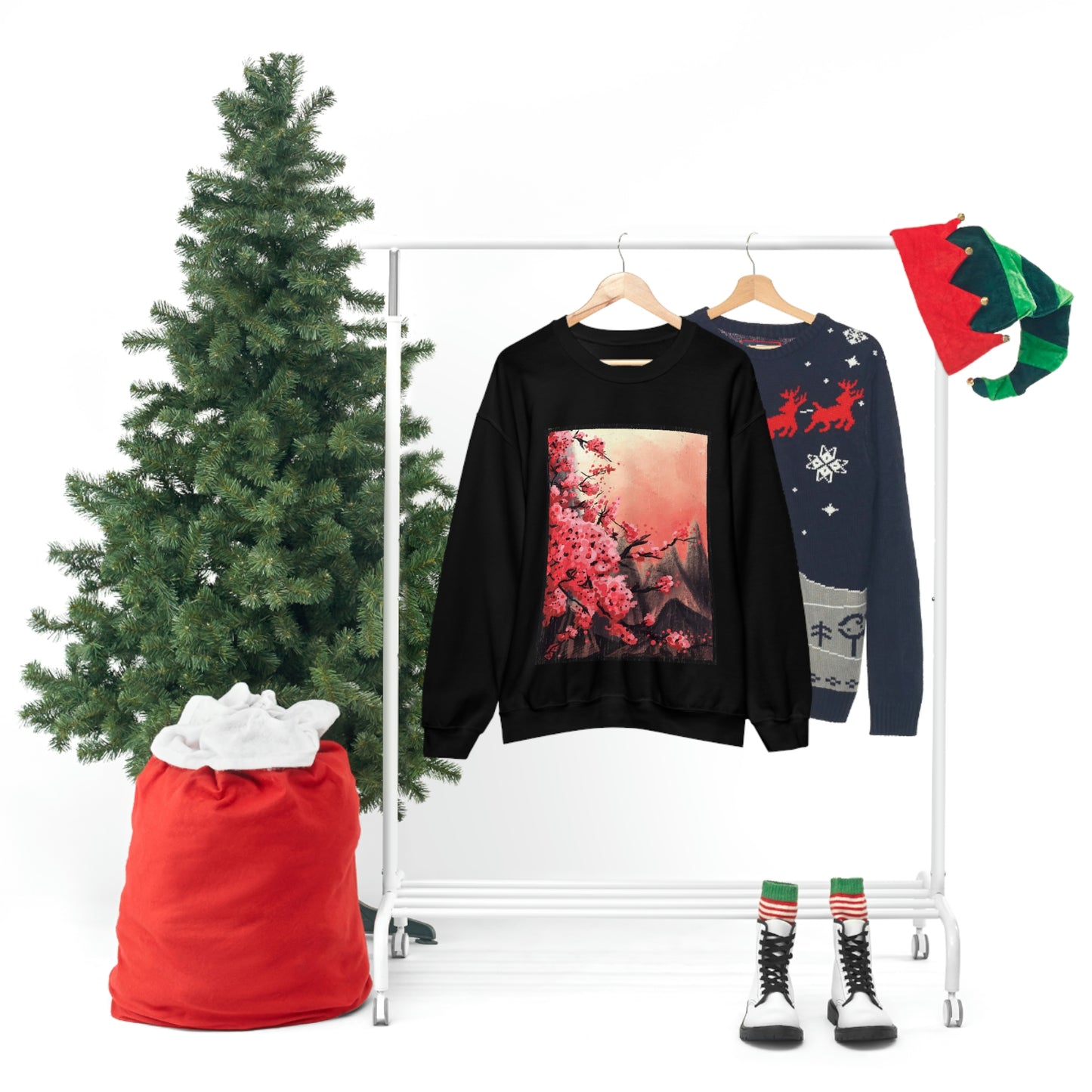 Indie Japanese Art, Japan Streeetwear Retro, Japanese Aesthetic Blossom Sweatshirt